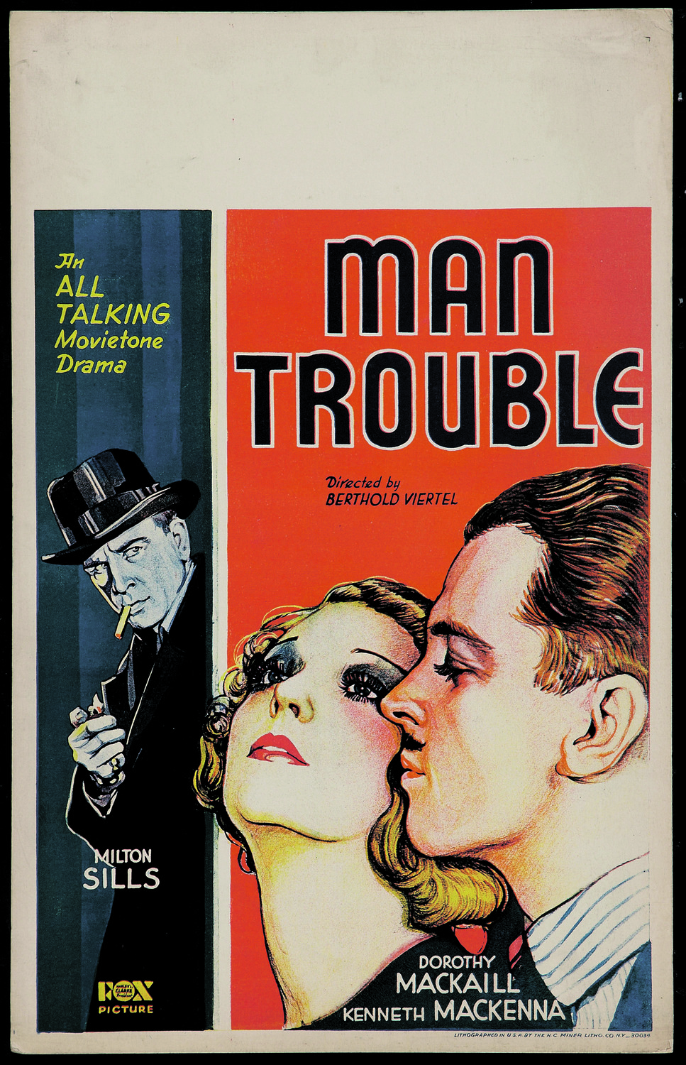 Extra Large Movie Poster Image for Man Trouble 