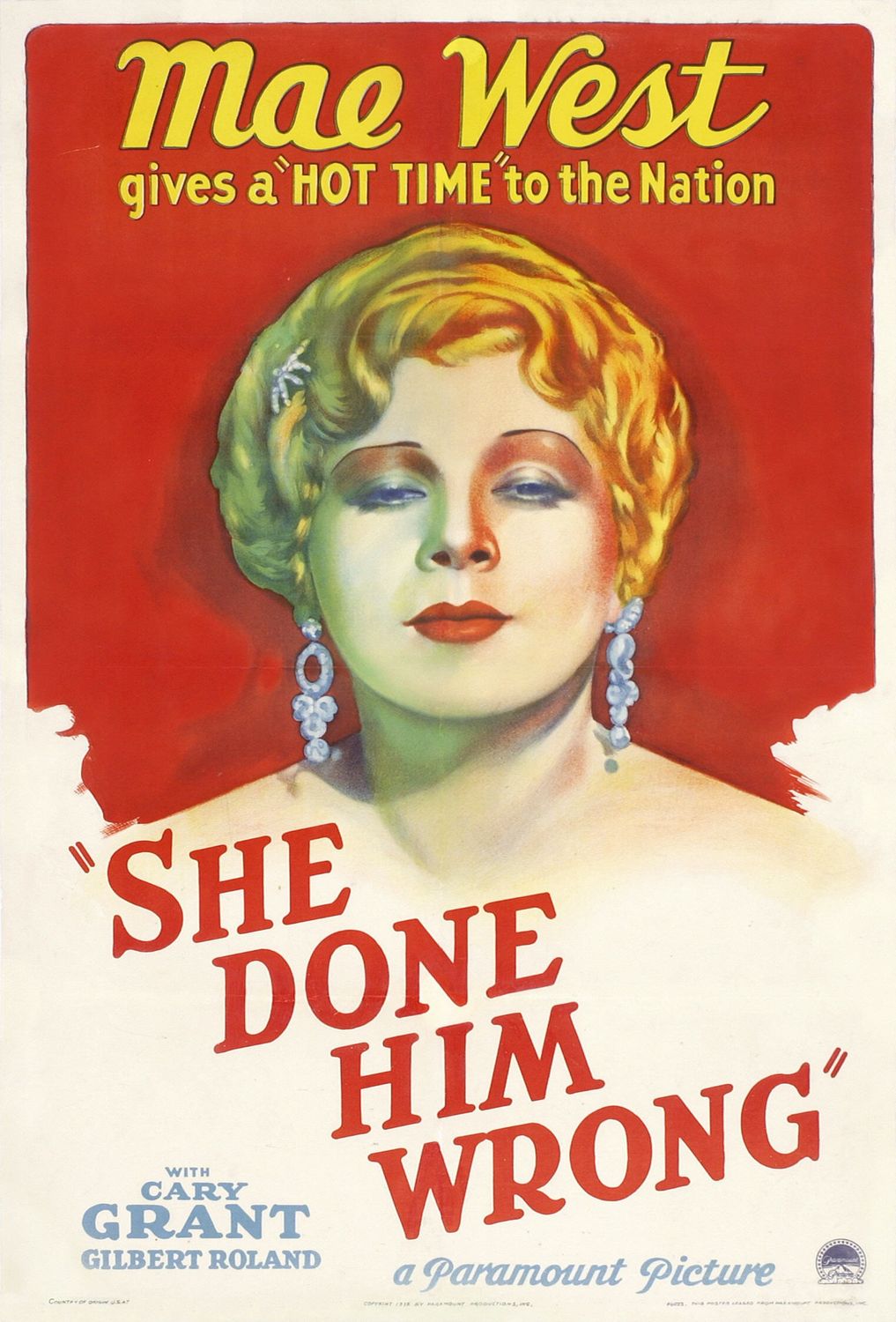 Extra Large Movie Poster Image for She Done Him Wrong 