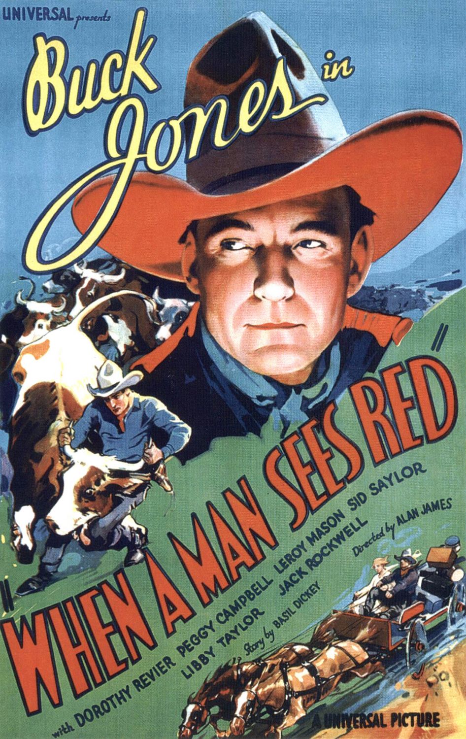 Extra Large Movie Poster Image for When a Man Sees Red 