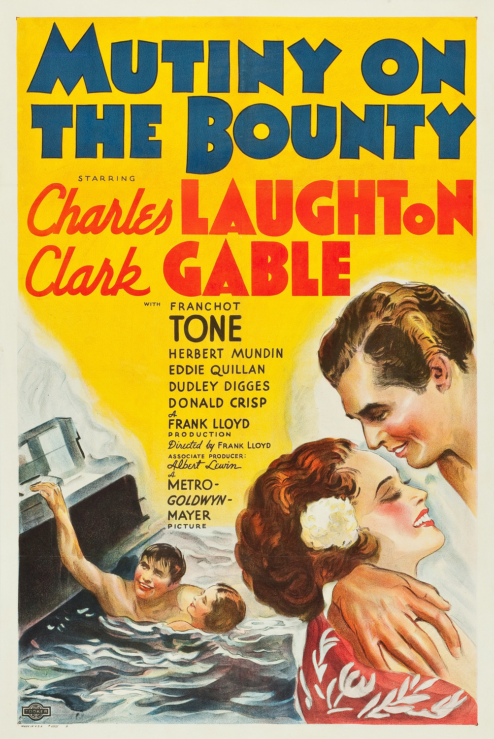 Extra Large Movie Poster Image for Mutiny on the Bounty (#1 of 7)