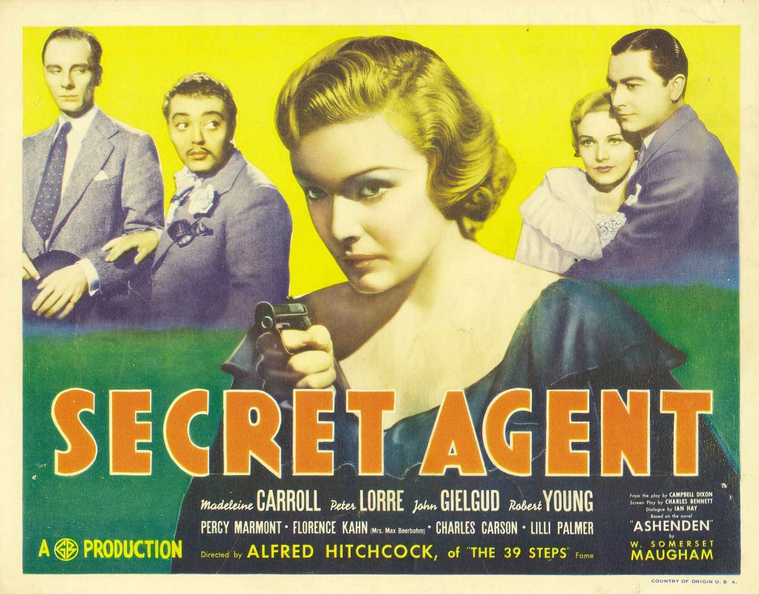 Extra Large Movie Poster Image for Secret Agent (#2 of 2)