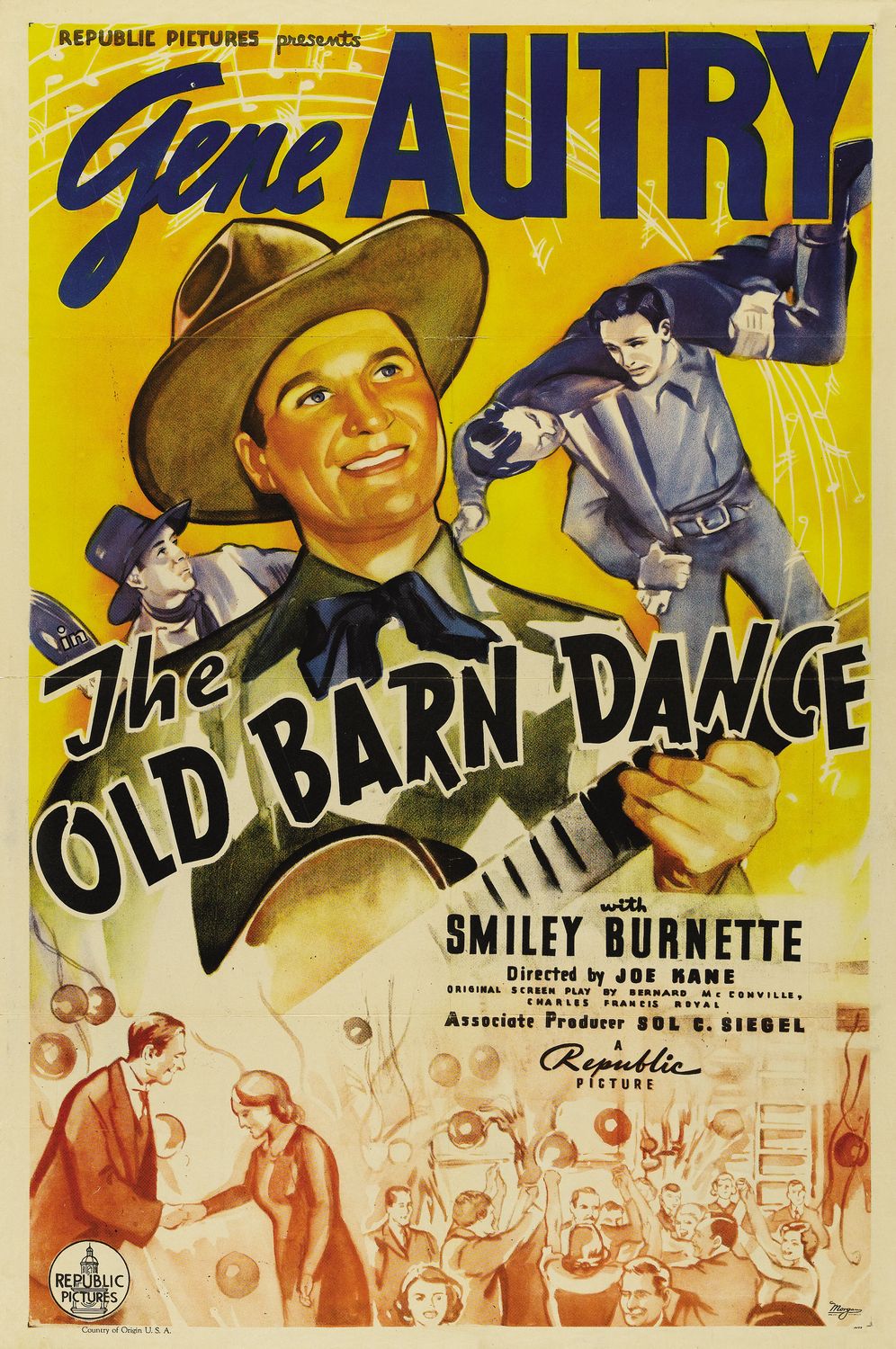 Extra Large Movie Poster Image for The Old Barn Dance 