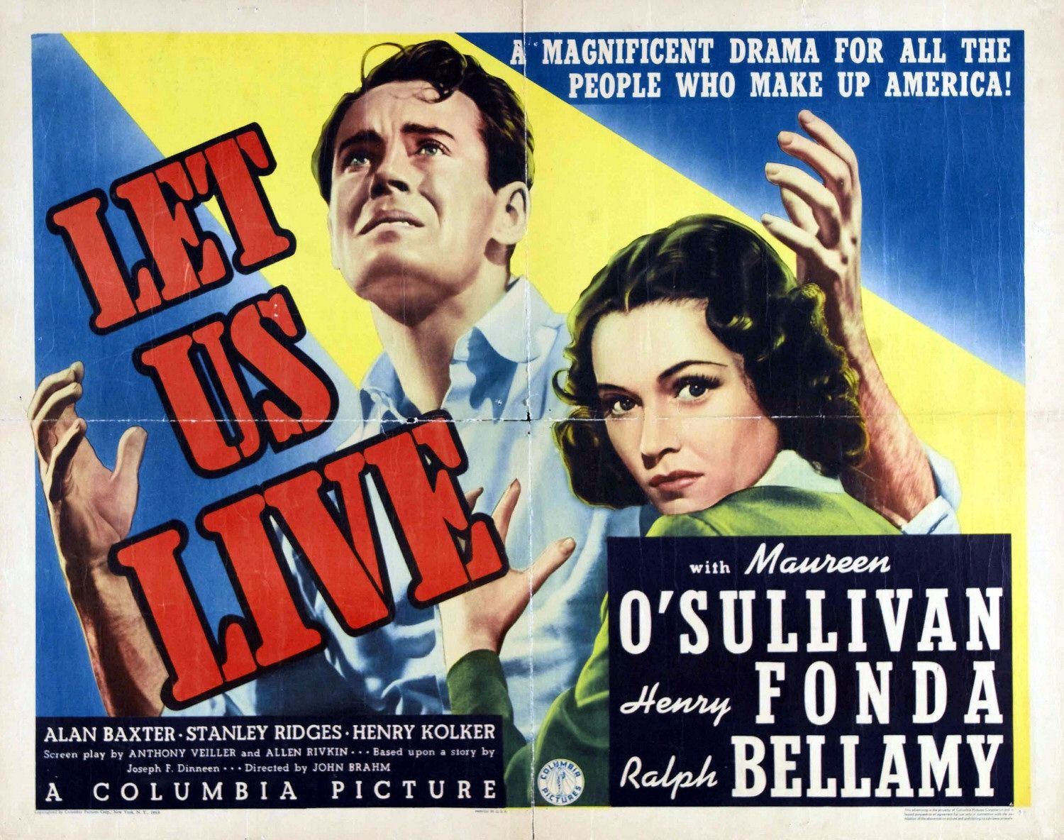 Extra Large Movie Poster Image for Let Us Live 