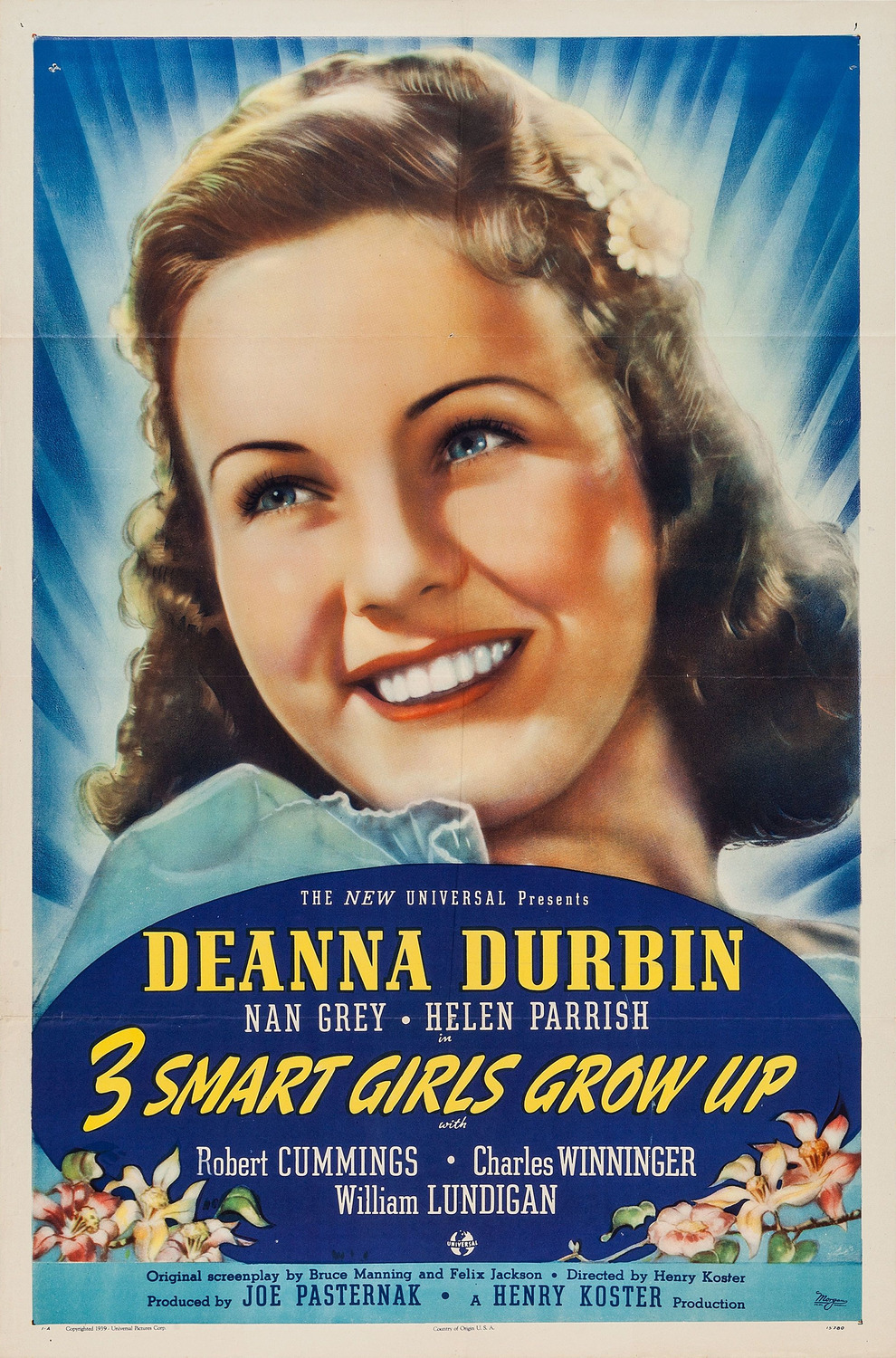 Extra Large Movie Poster Image for Three Smart Girls Grow Up 