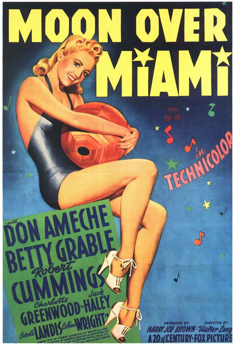 Extra Large Movie Poster Image for Moon Over Miami 