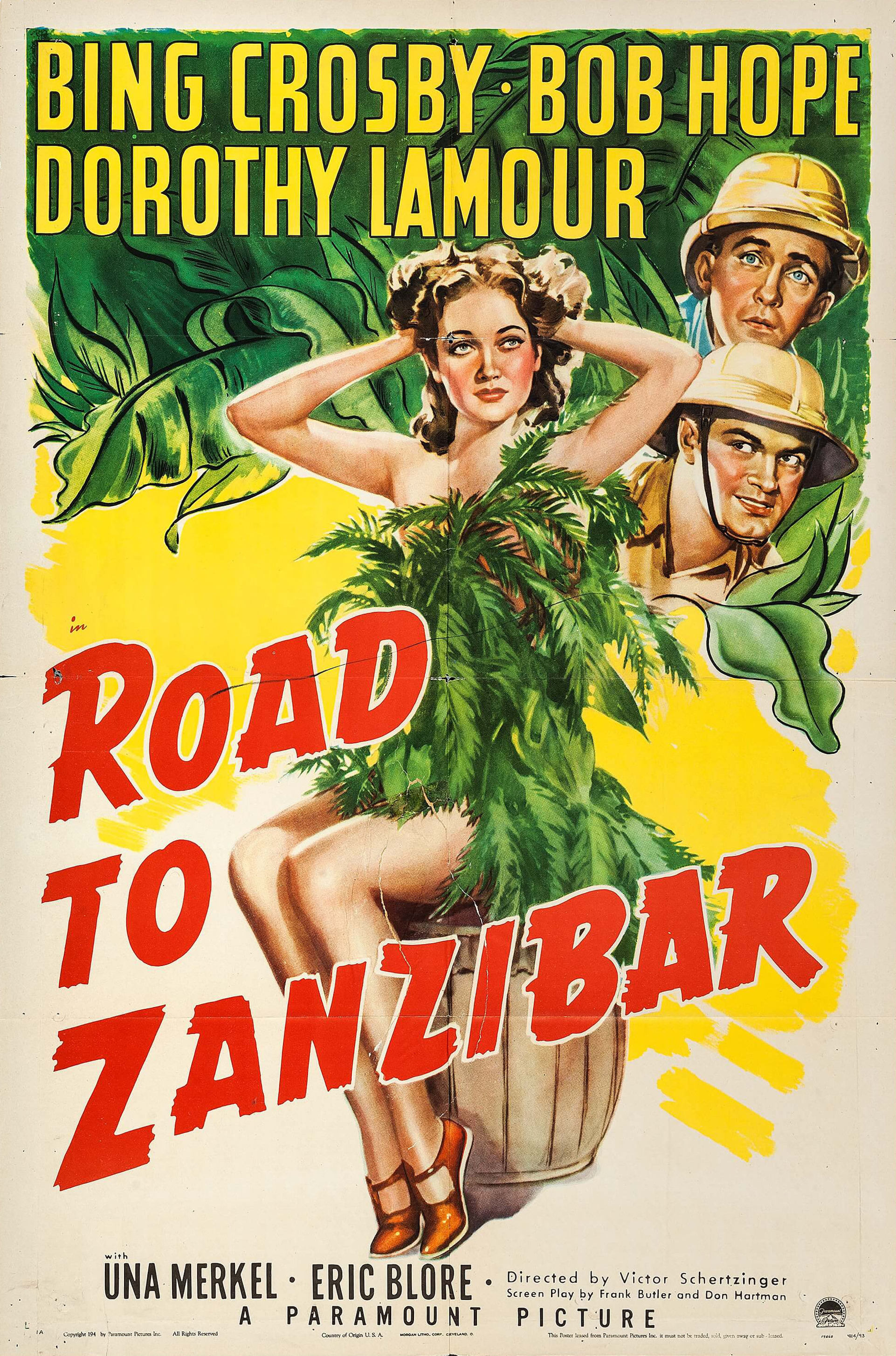 Mega Sized Movie Poster Image for Road to Zanzibar (#1 of 2)