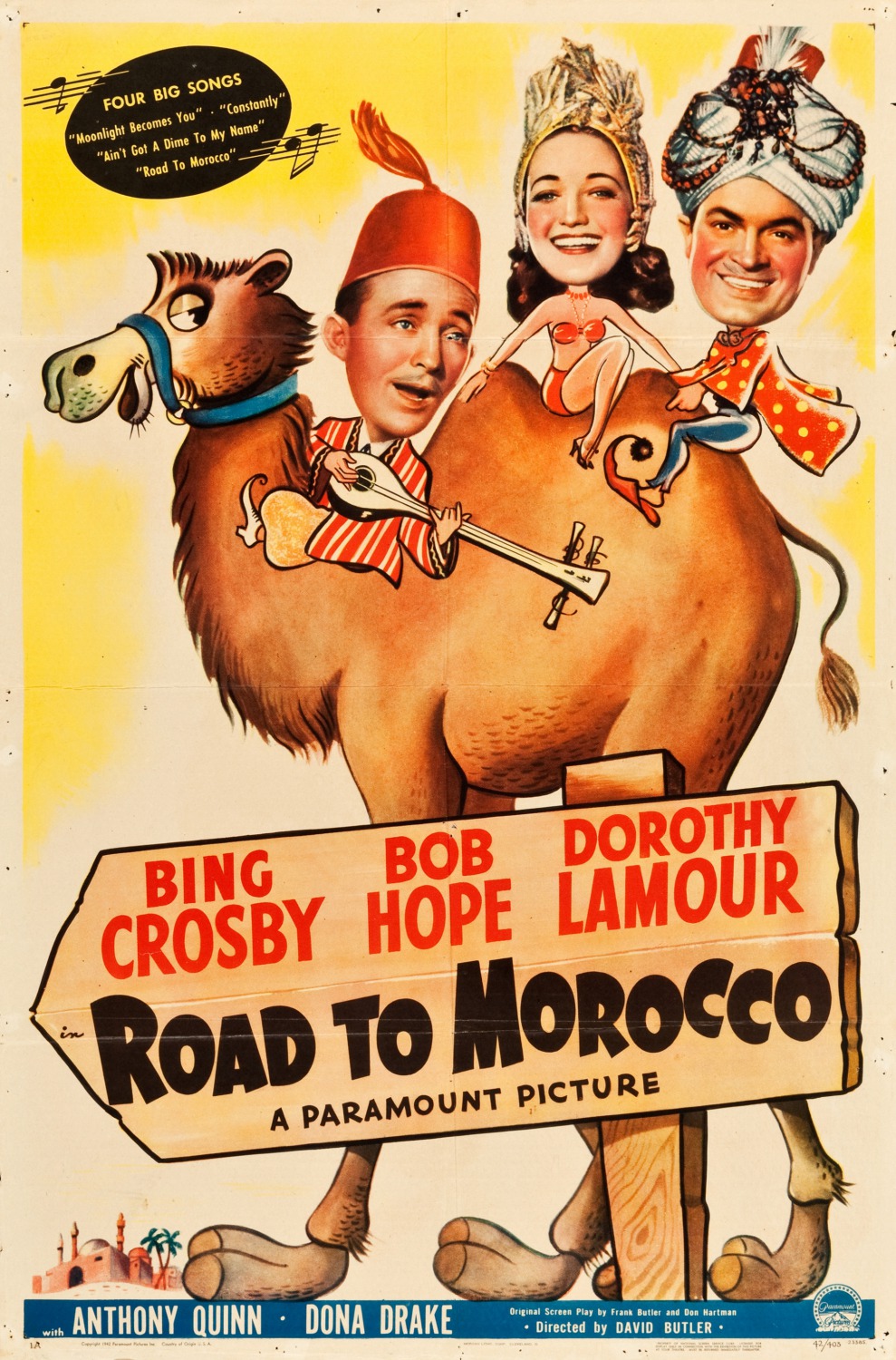 Extra Large Movie Poster Image for Road to Morocco 