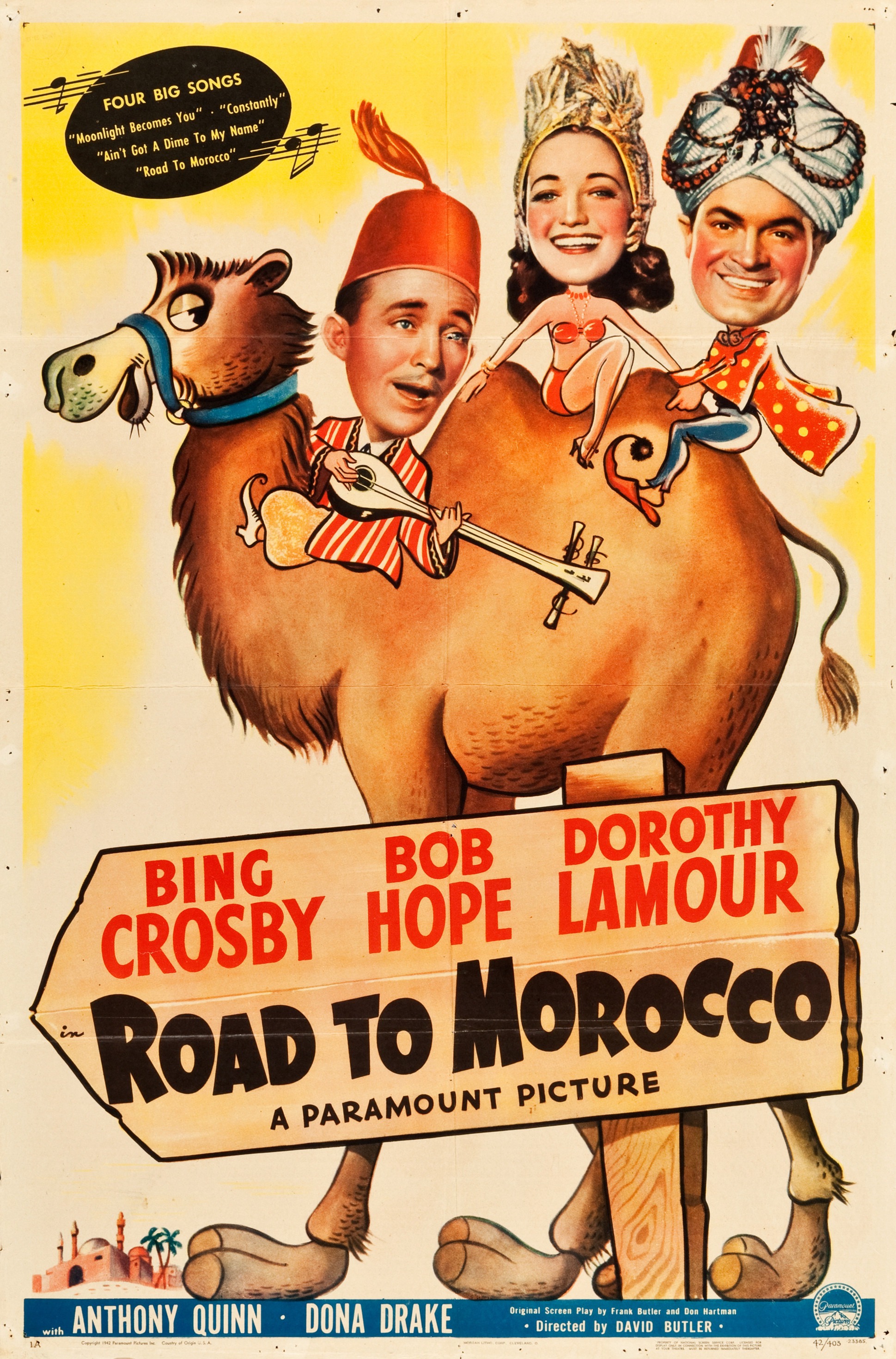 Mega Sized Movie Poster Image for Road to Morocco 