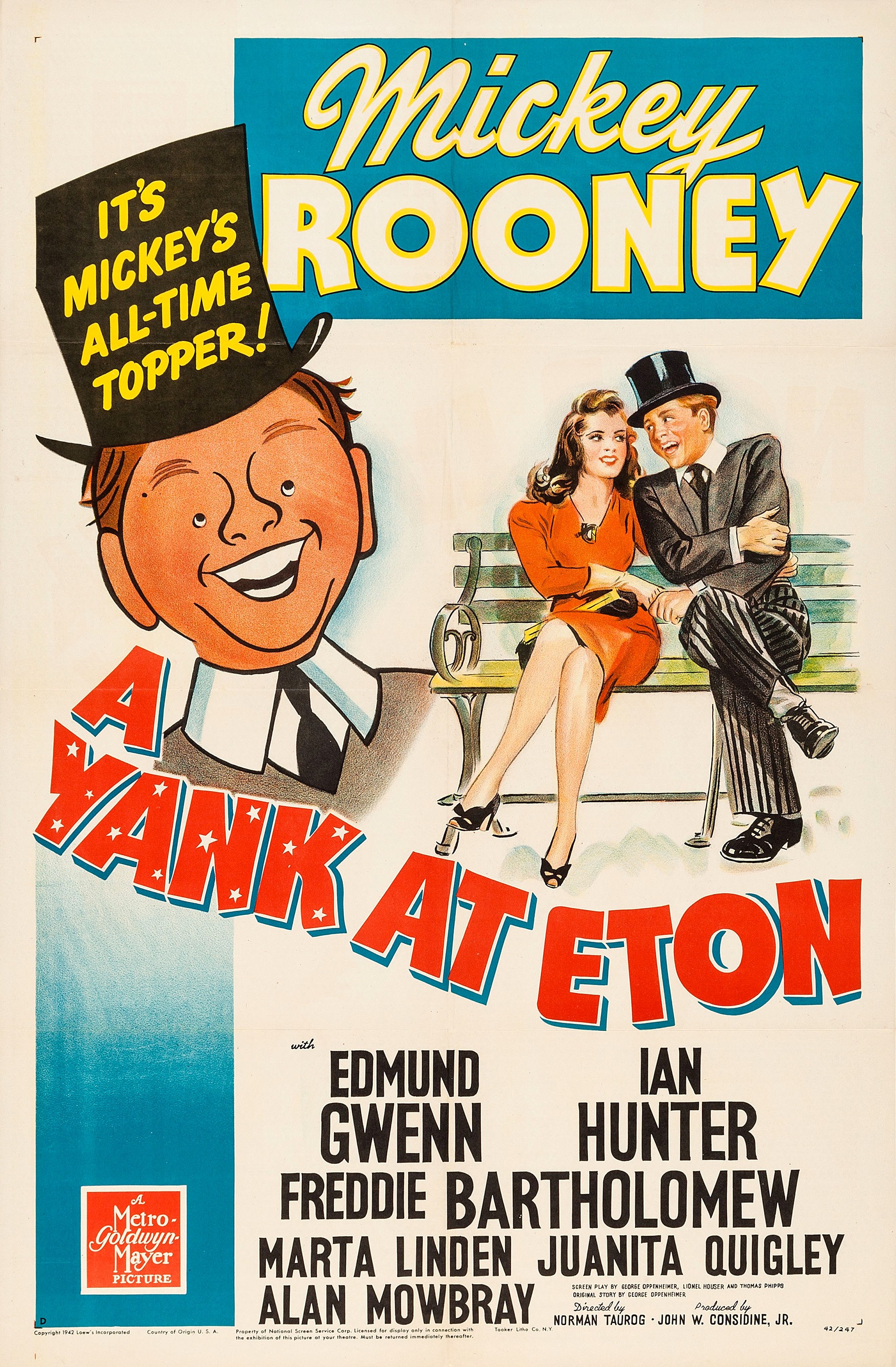 Mega Sized Movie Poster Image for A Yank at Eton (#2 of 2)