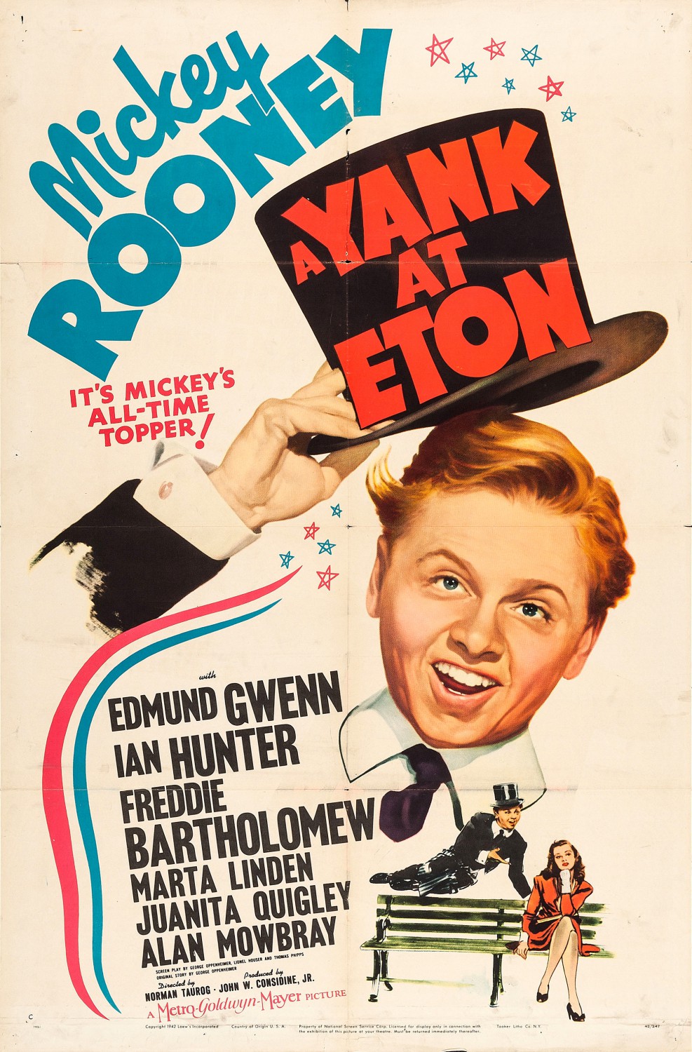 Extra Large Movie Poster Image for A Yank at Eton (#1 of 2)