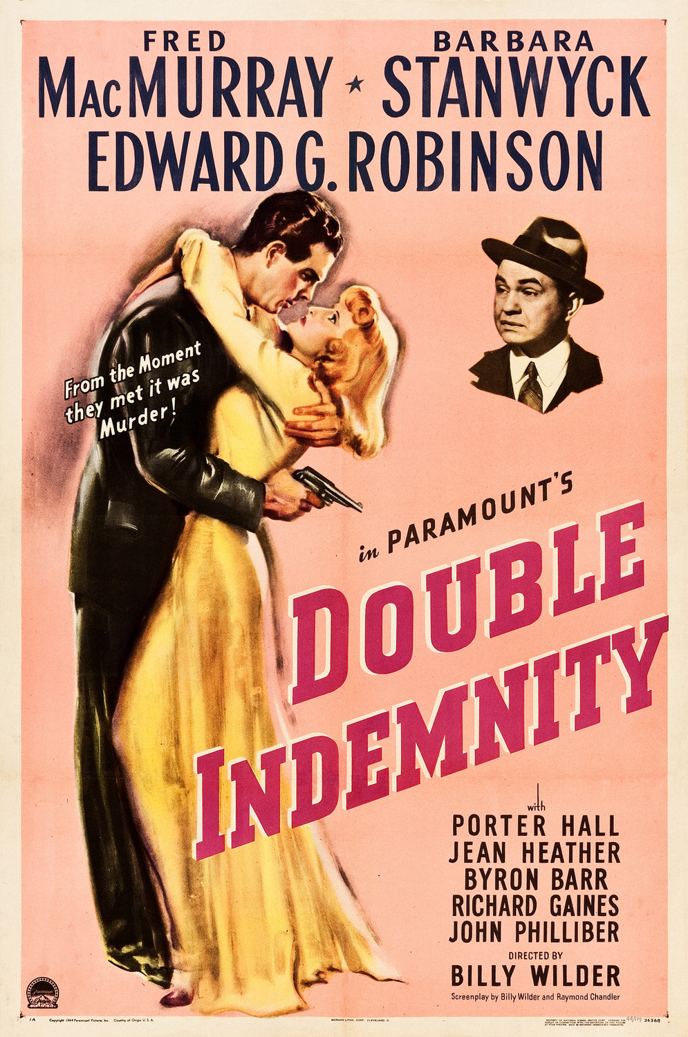 Extra Large Movie Poster Image for Double Indemnity (#1 of 7)