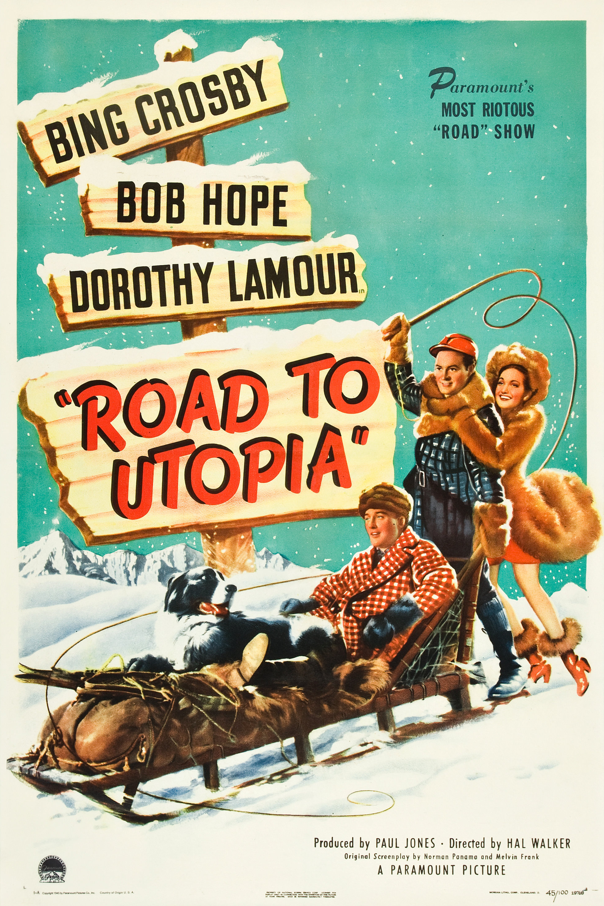 Mega Sized Movie Poster Image for Road to Utopia 