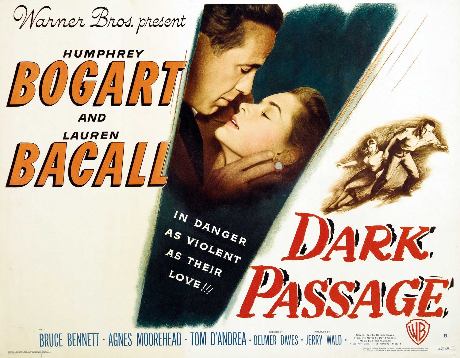 Extra Large Movie Poster Image for Dark Passage (#1 of 9)