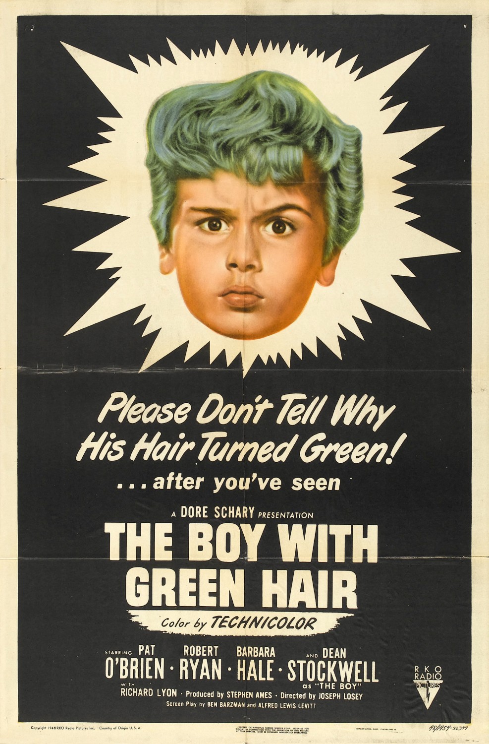 Extra Large Movie Poster Image for The Boy with Green Hair 