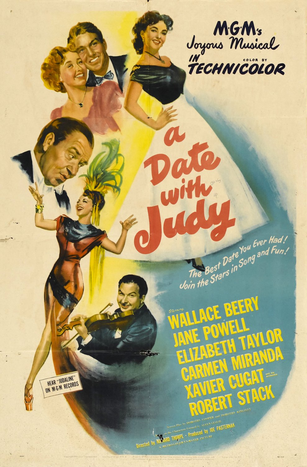 Extra Large Movie Poster Image for A Date with Judy 