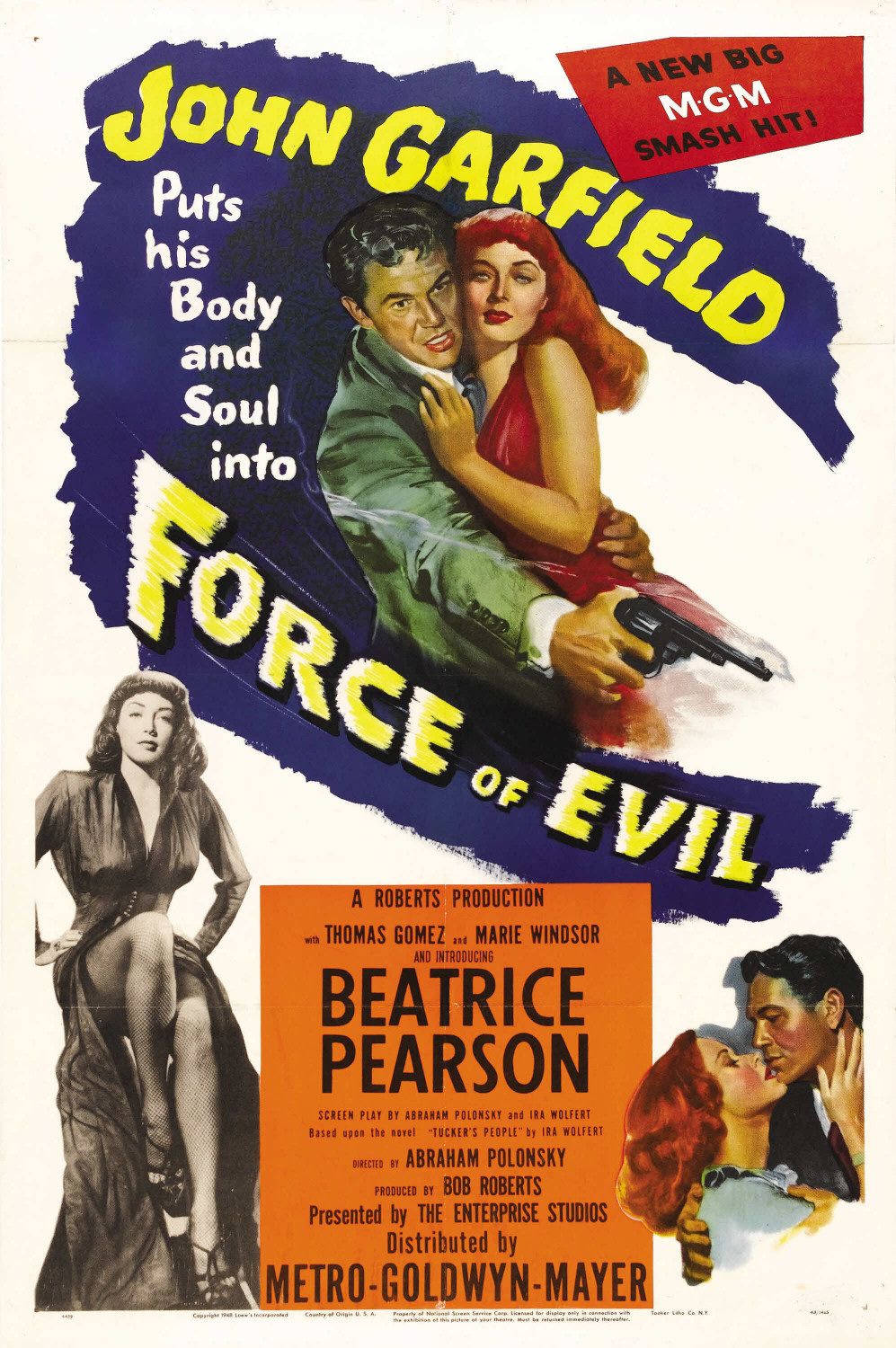 Extra Large Movie Poster Image for Force of Evil (#1 of 2)