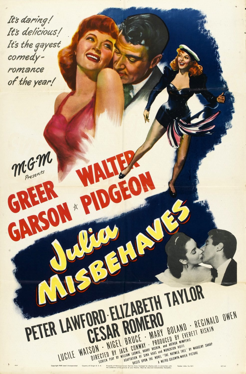 Extra Large Movie Poster Image for Julia Misbehaves 