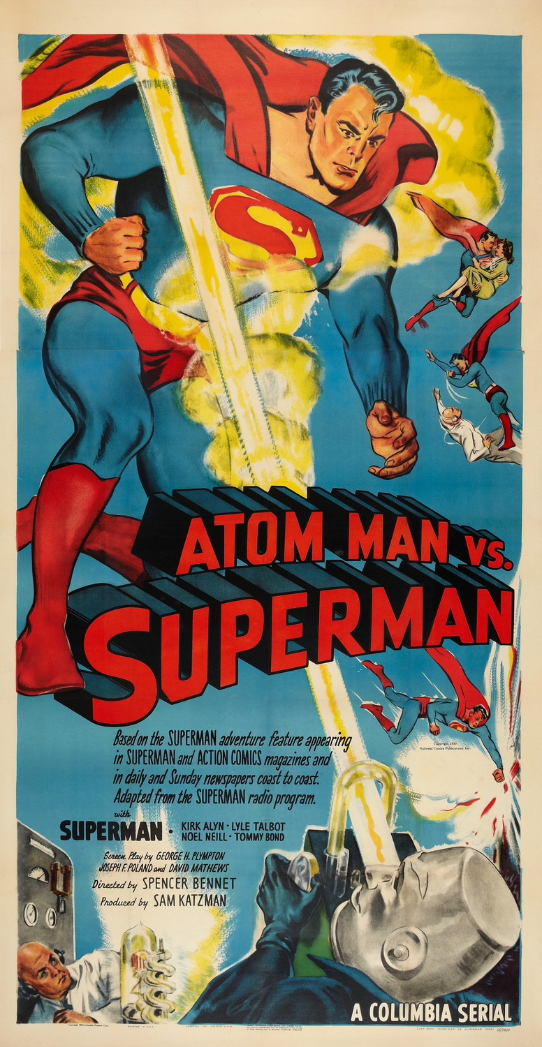 Extra Large Movie Poster Image for Atom Man vs. Superman 