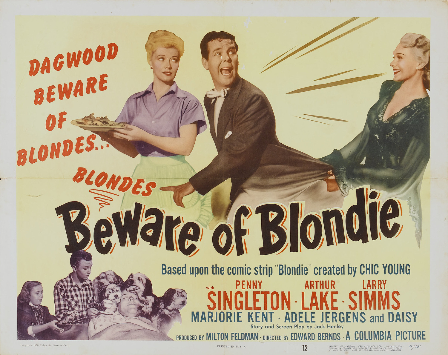 Extra Large Movie Poster Image for Beware of Blondie (#3 of 4)