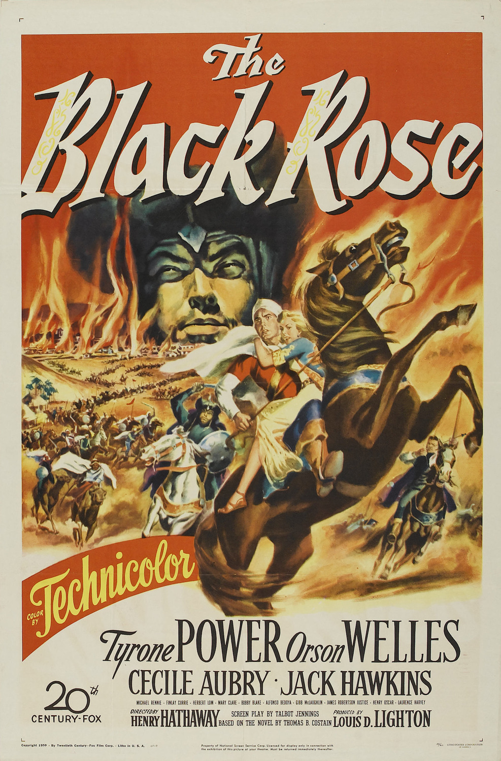 Extra Large Movie Poster Image for The Black Rose (#1 of 2)