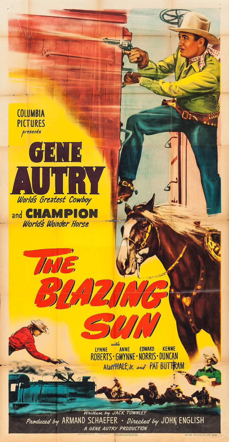 Extra Large Movie Poster Image for The Blazing Sun (#2 of 4)