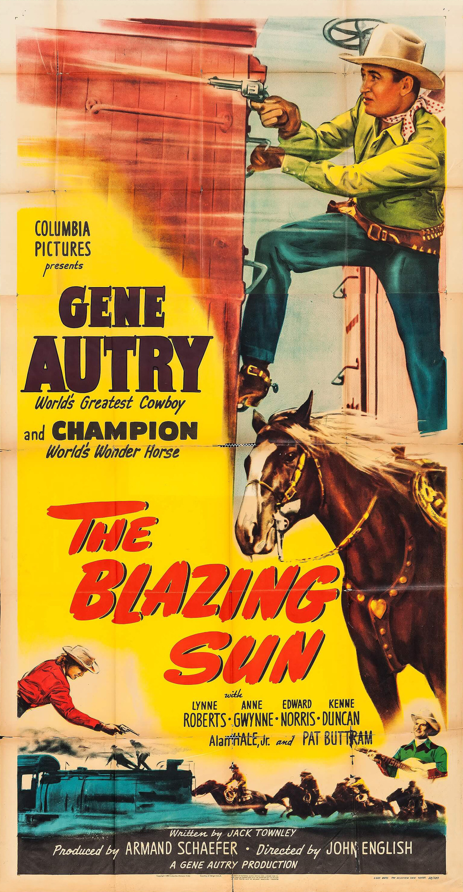 Mega Sized Movie Poster Image for The Blazing Sun (#2 of 4)