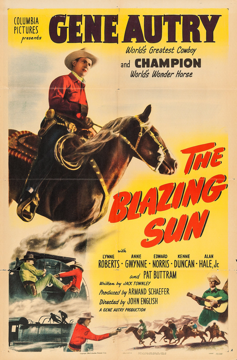 Extra Large Movie Poster Image for The Blazing Sun (#1 of 4)