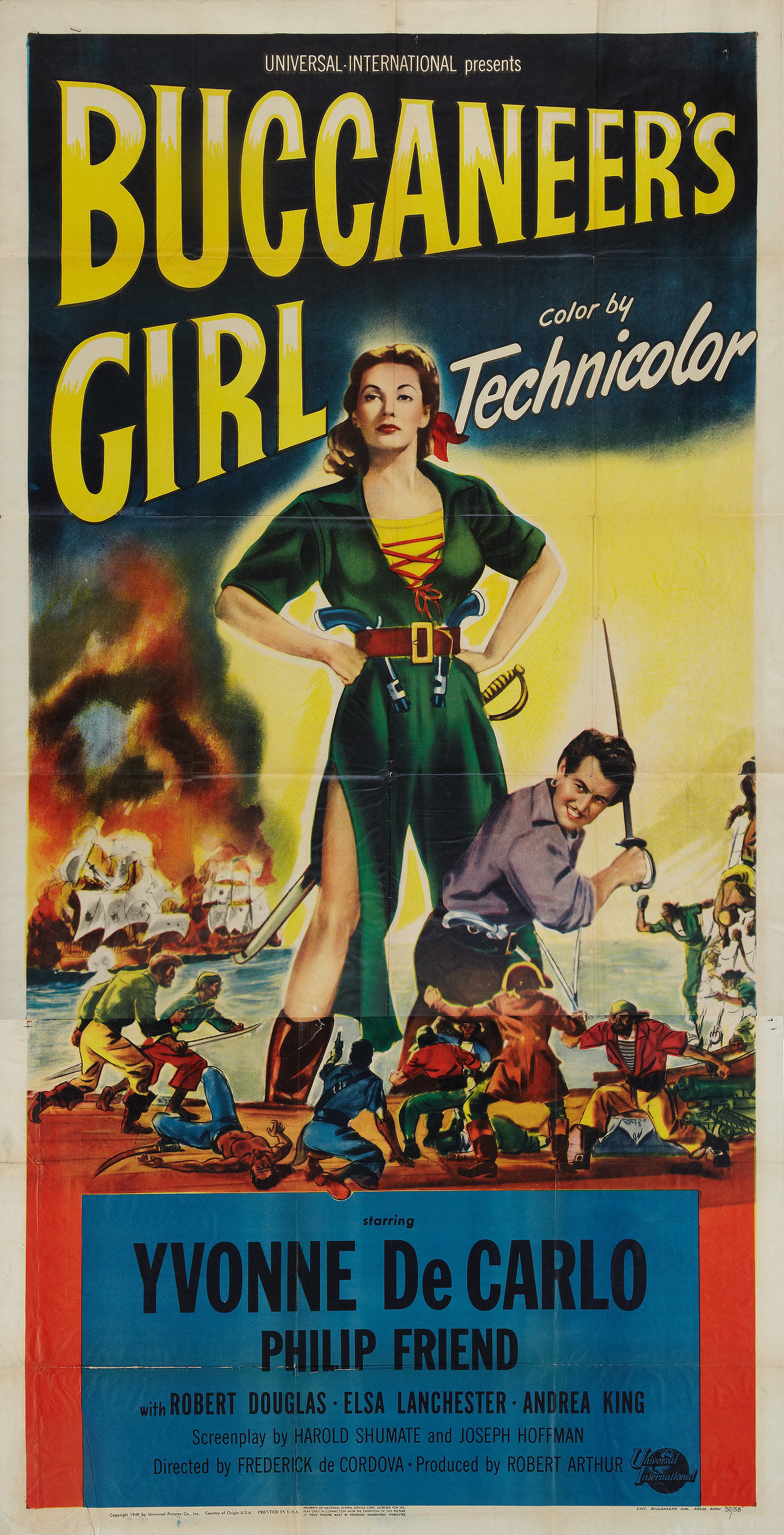 Mega Sized Movie Poster Image for Buccaneer's Girl (#2 of 2)