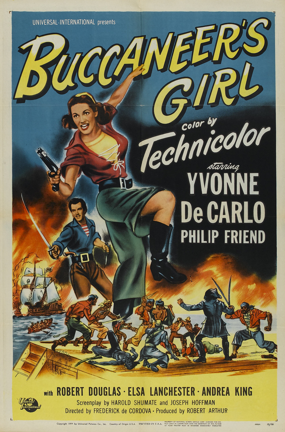 Extra Large Movie Poster Image for Buccaneer's Girl (#1 of 2)