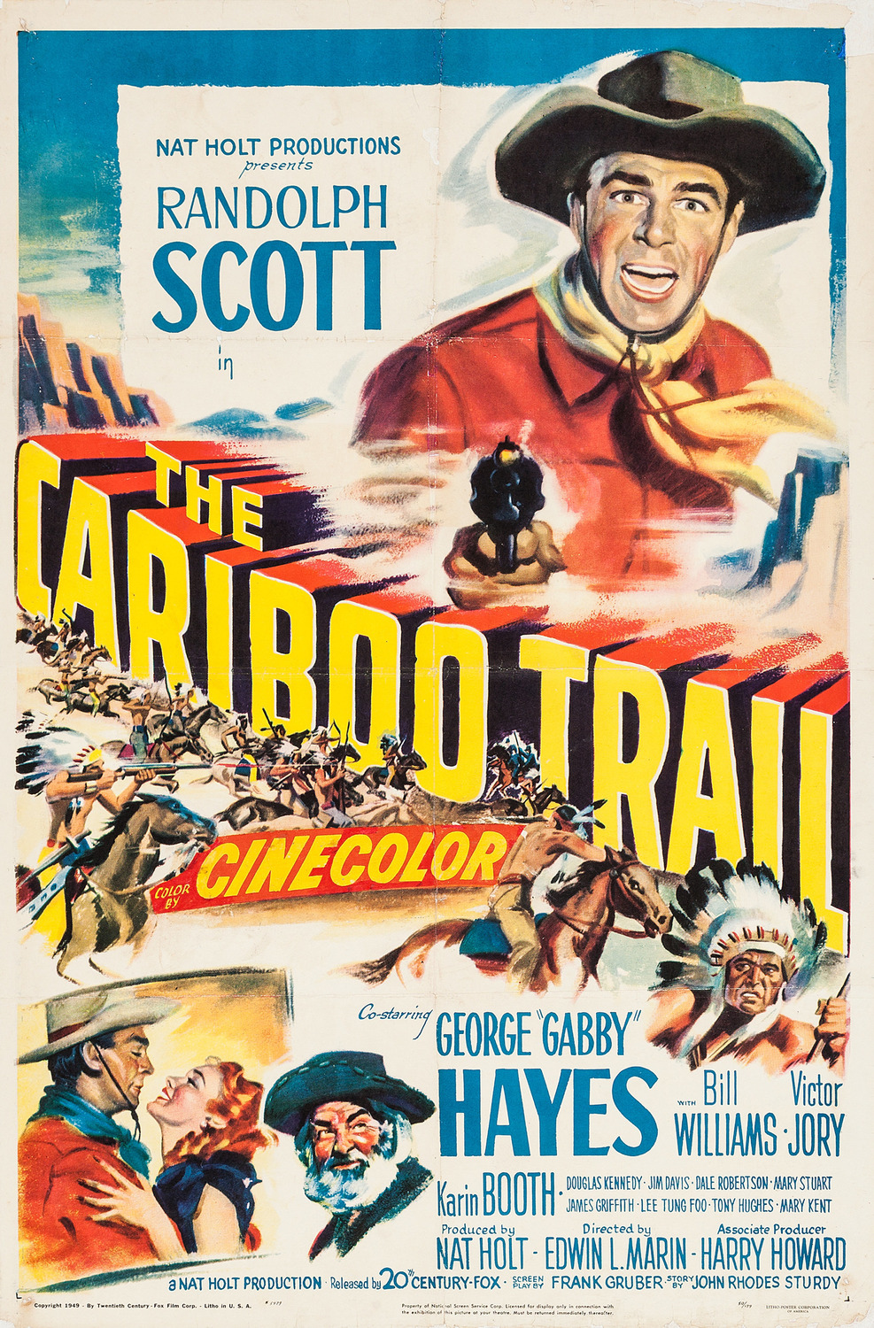 Extra Large Movie Poster Image for The Cariboo Trail (#1 of 3)