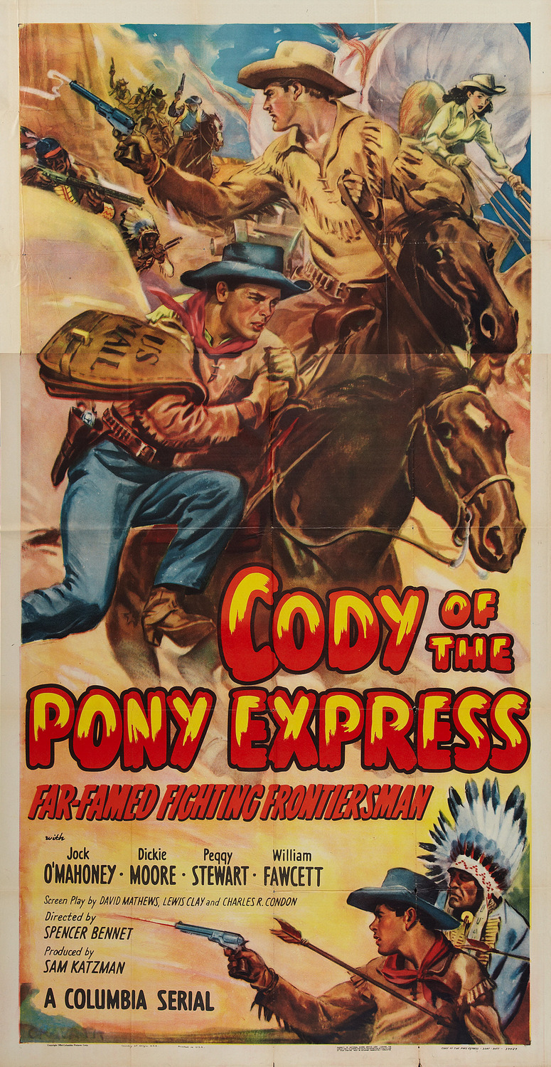 Extra Large Movie Poster Image for Cody of the Pony Express 