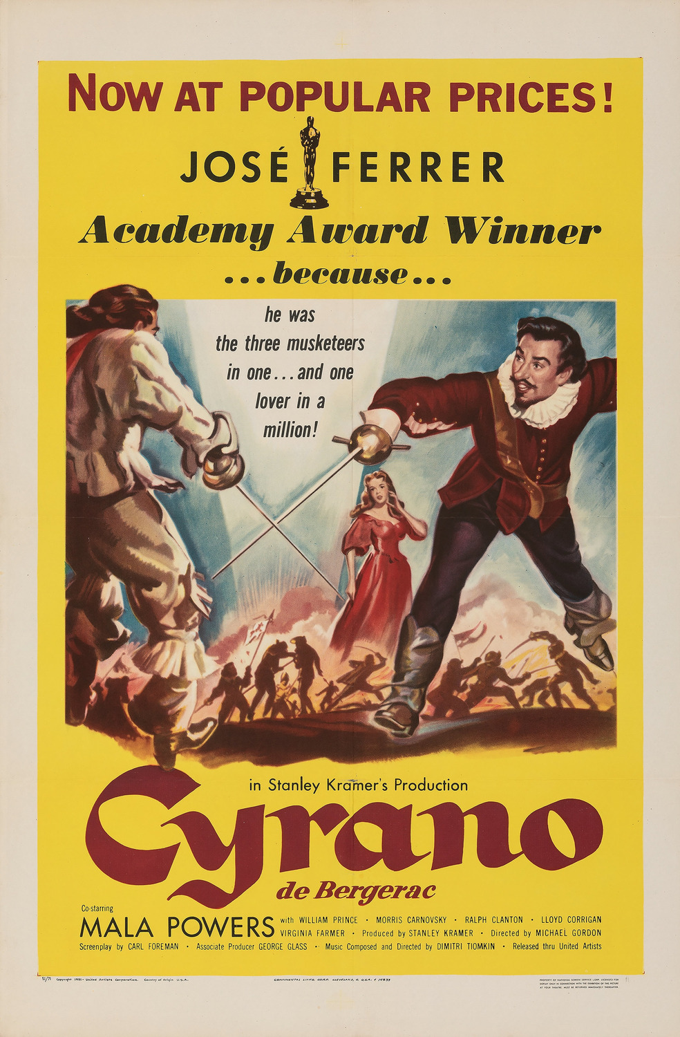 Extra Large Movie Poster Image for Cyrano de Bergerac 