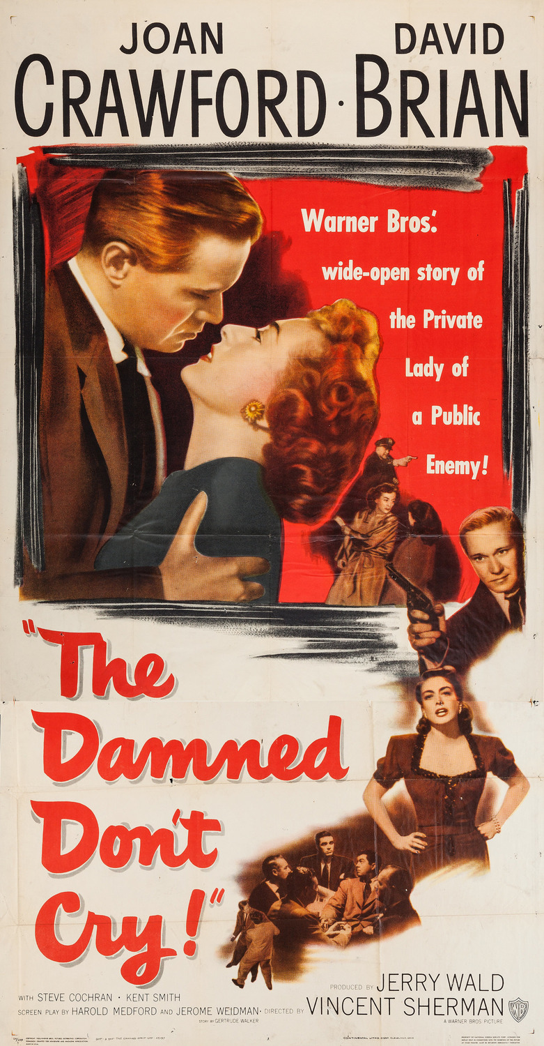 Extra Large Movie Poster Image for The Damned Don't Cry (#2 of 3)