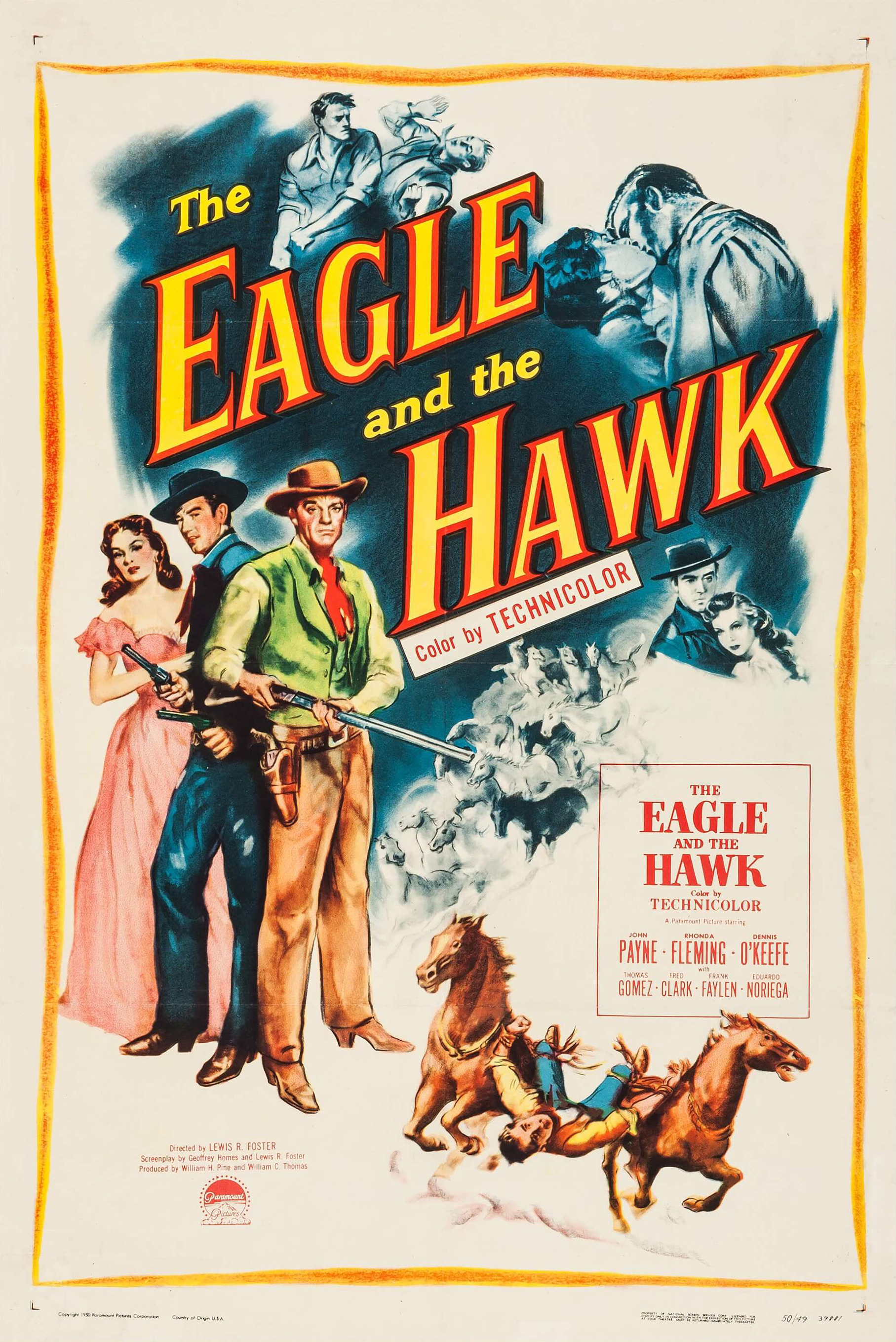 Mega Sized Movie Poster Image for The Eagle and the Hawk 