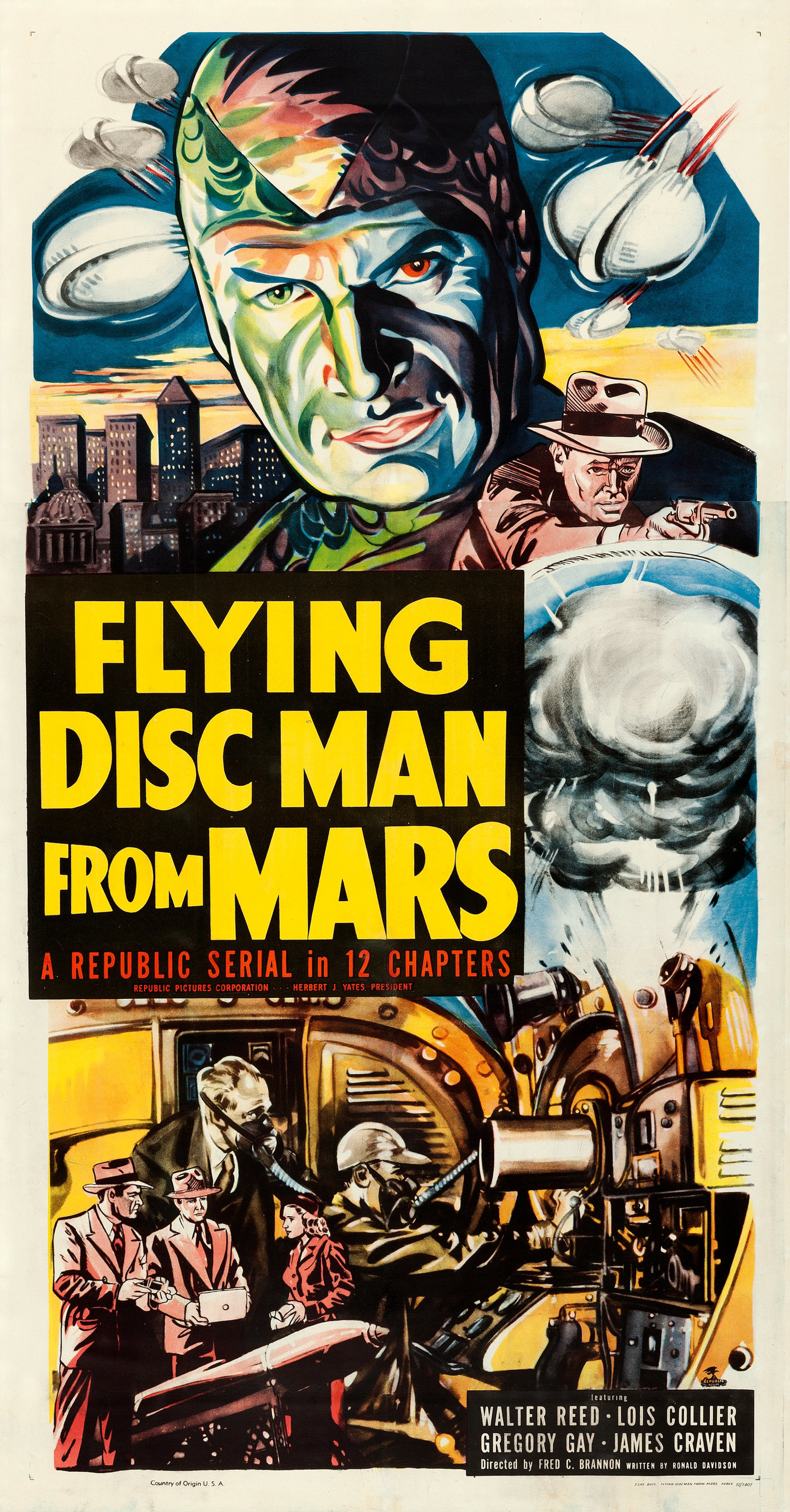 Mega Sized Movie Poster Image for Flying Disc Man from Mars (#2 of 3)