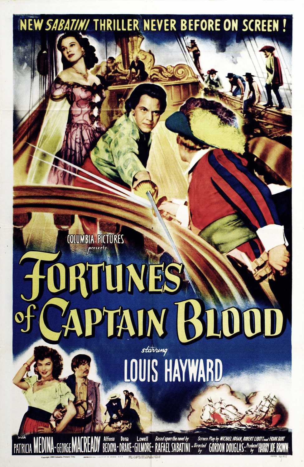 Extra Large Movie Poster Image for Fortunes of Captain Blood (#1 of 2)