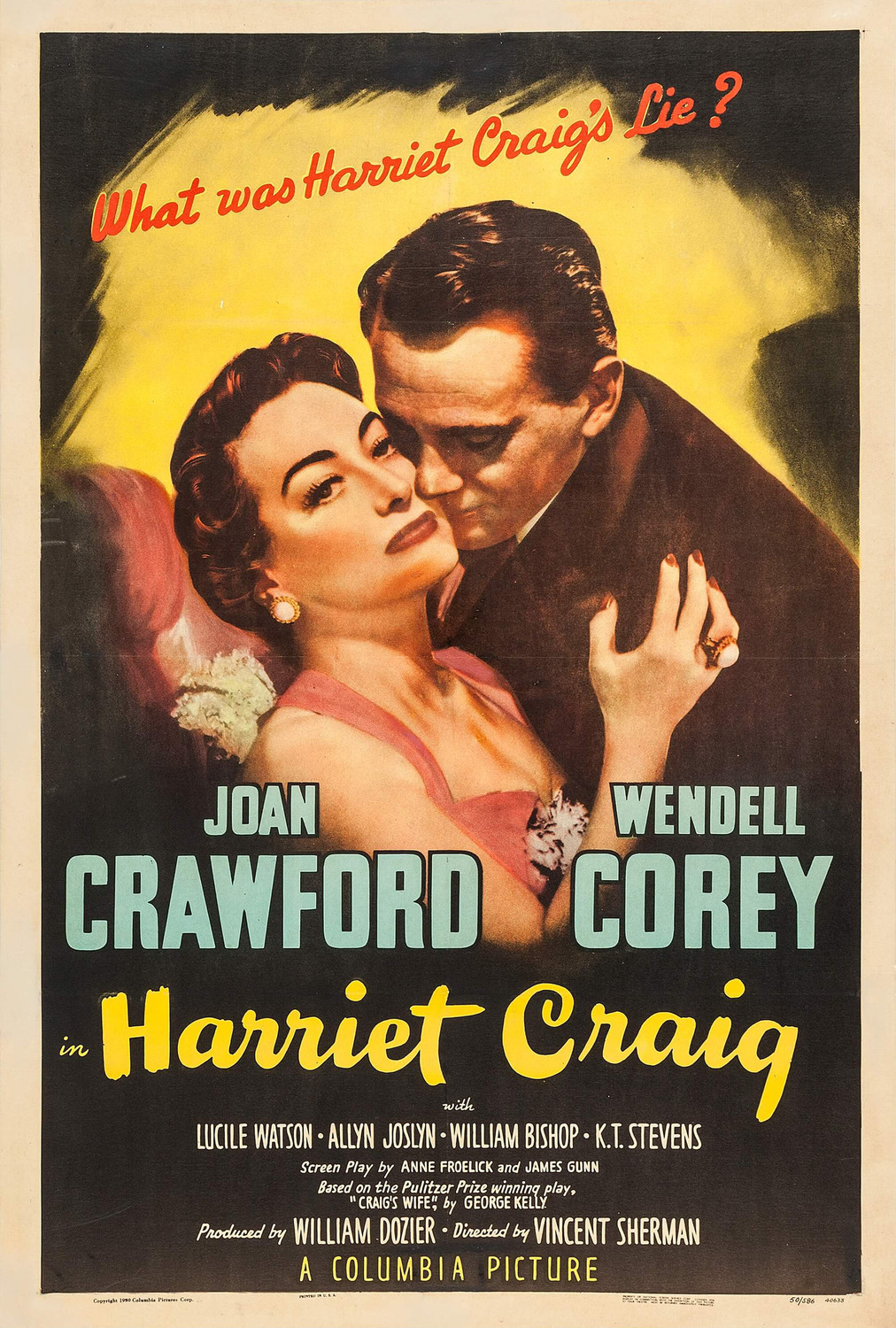Extra Large Movie Poster Image for Harriet Craig (#1 of 3)