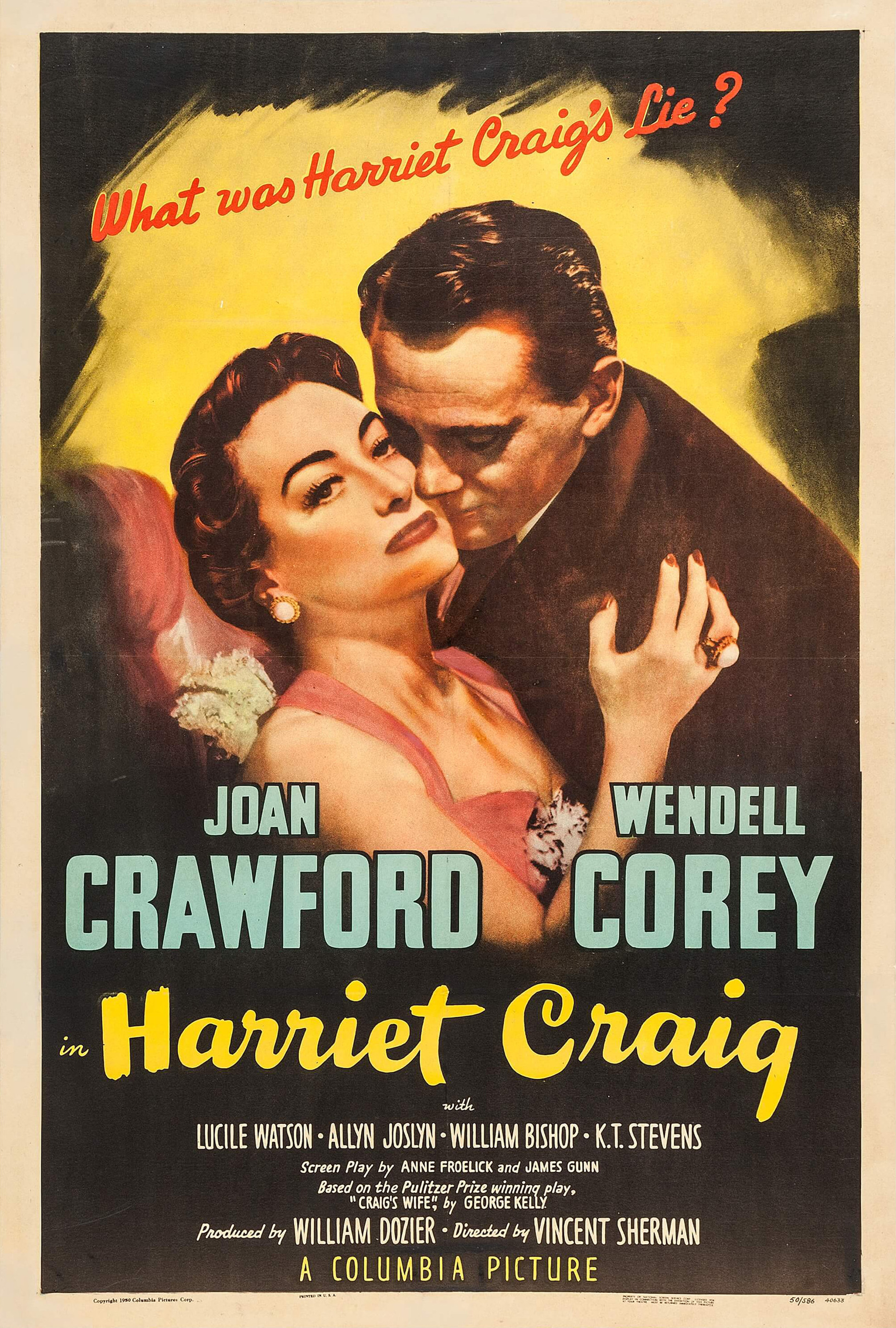 Mega Sized Movie Poster Image for Harriet Craig (#1 of 3)