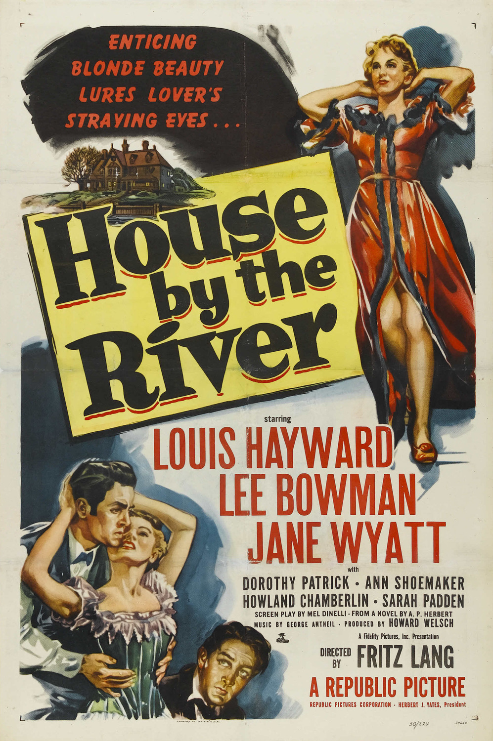 Extra Large Movie Poster Image for House by the River 