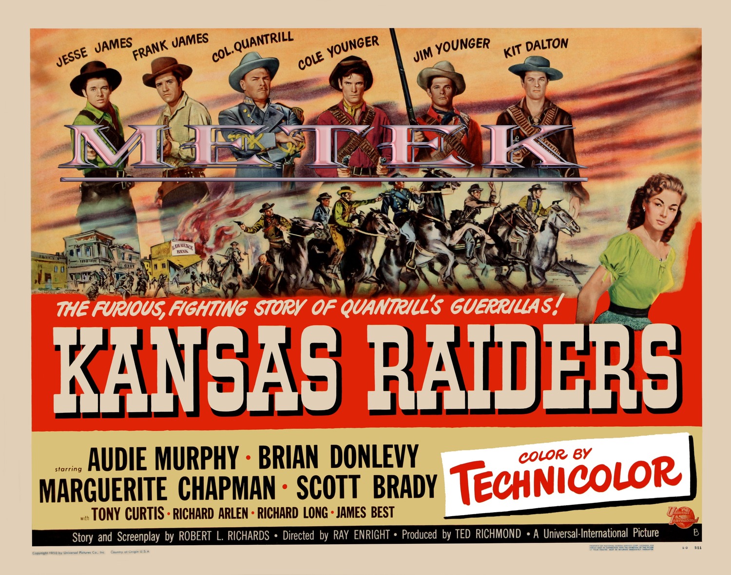 Extra Large Movie Poster Image for Kansas Raiders 