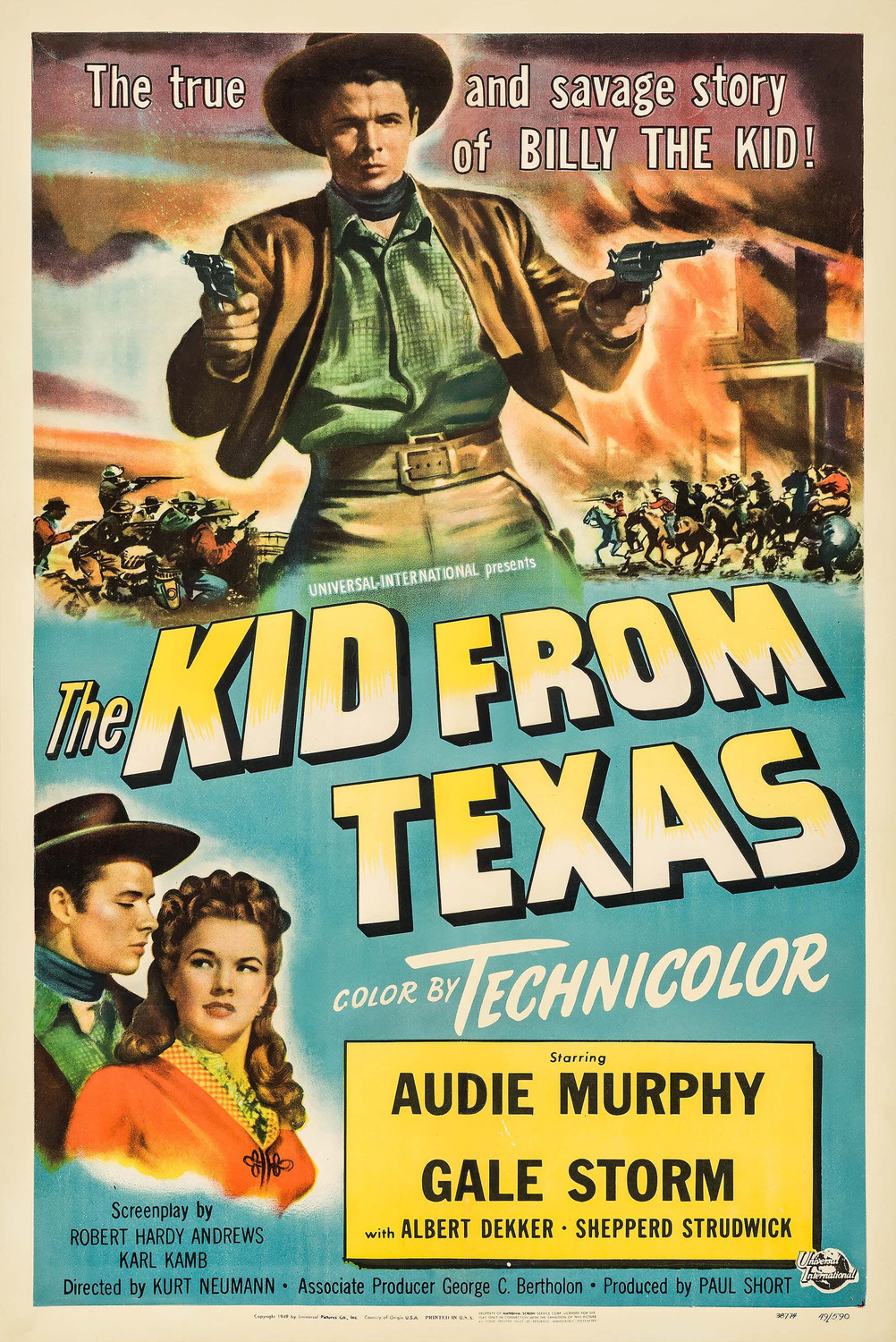 Extra Large Movie Poster Image for The Kid from Texas 
