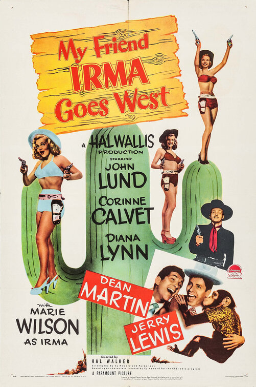 My Friend Irma Goes West Movie Poster