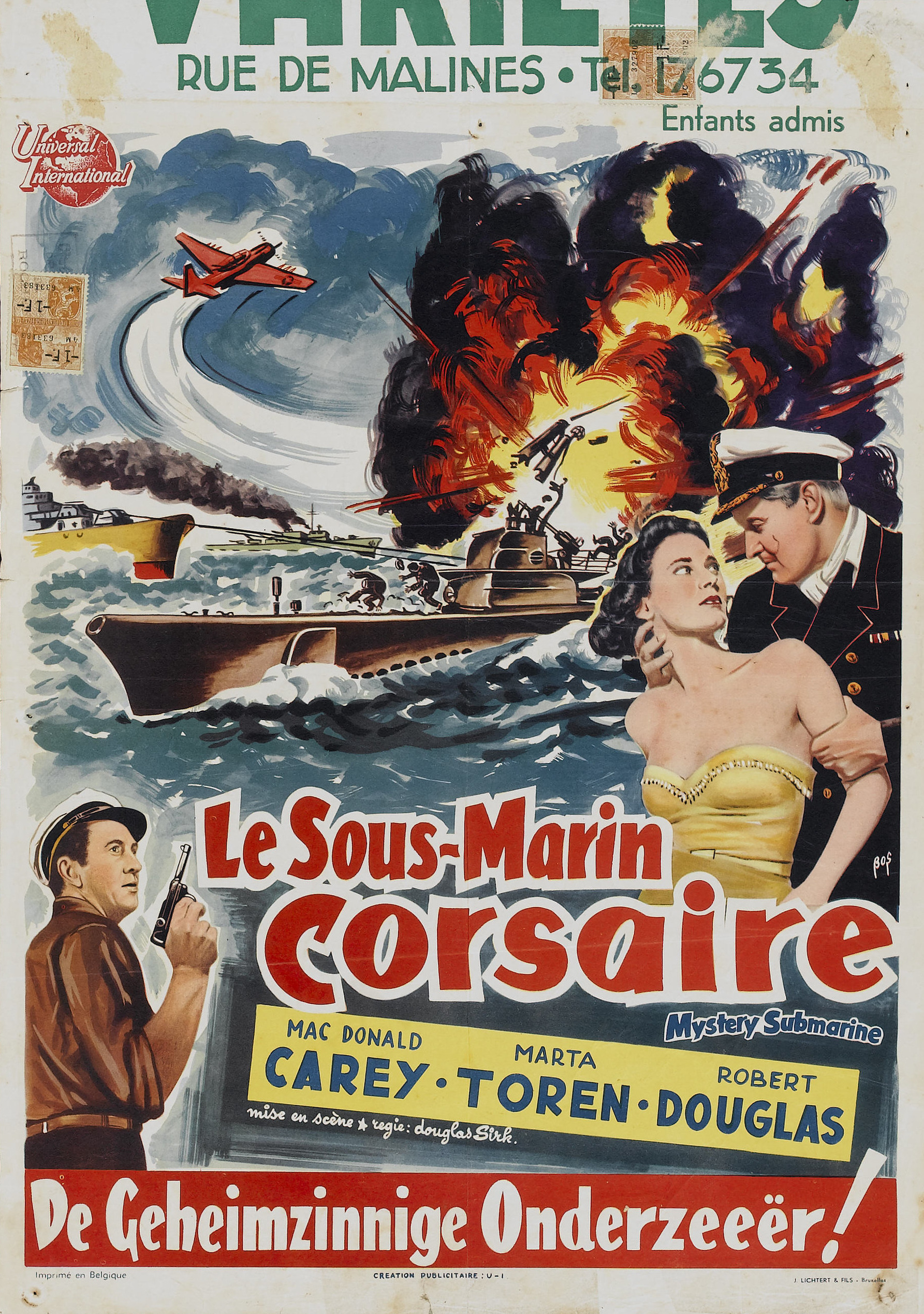Mega Sized Movie Poster Image for Mystery Submarine 
