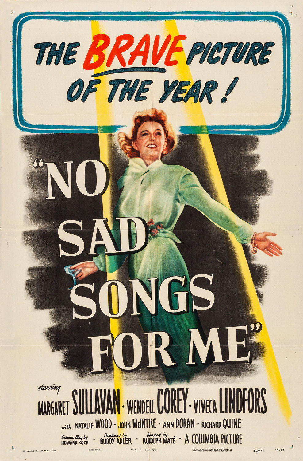 Extra Large Movie Poster Image for No Sad Songs for Me 