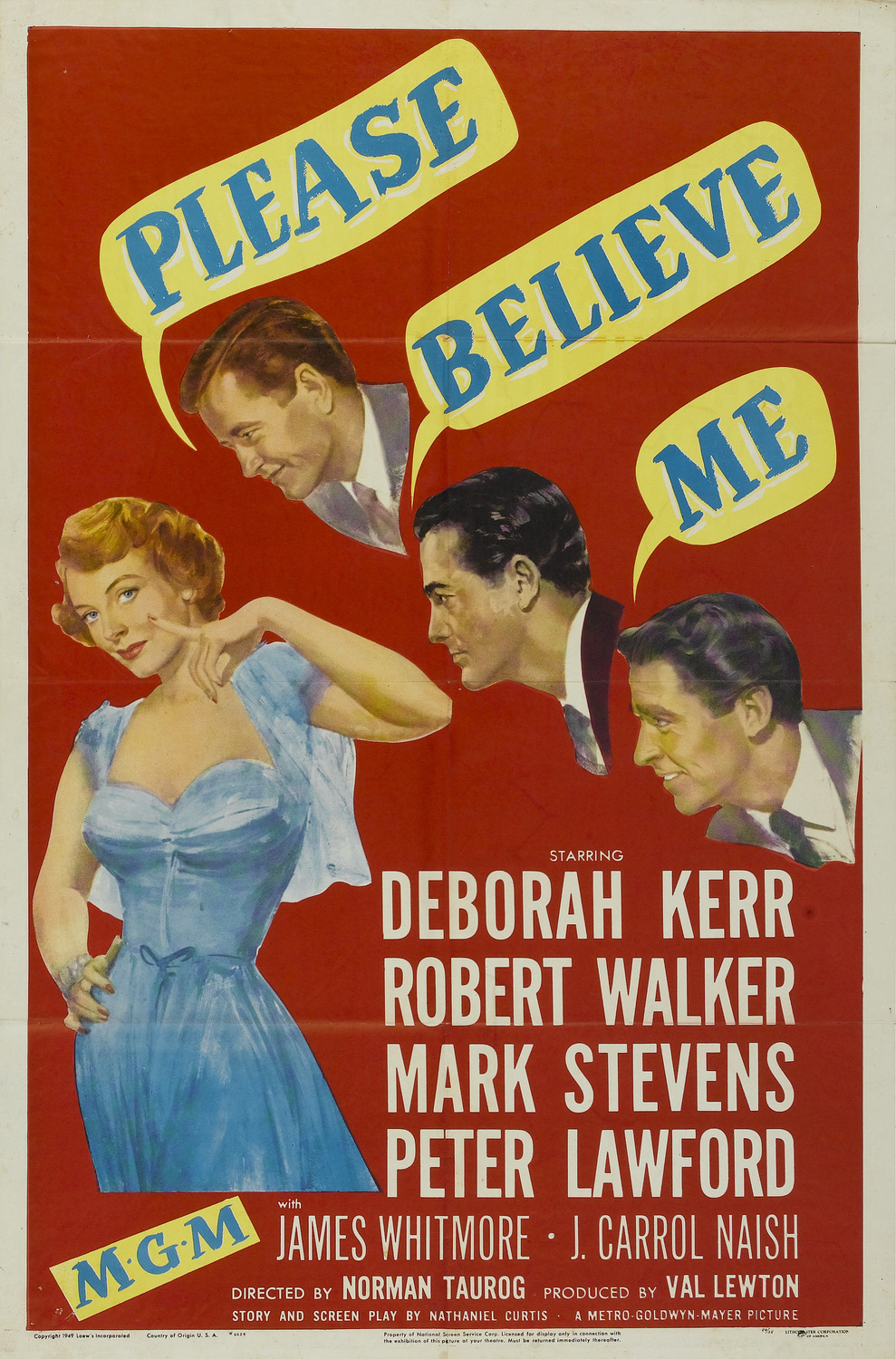 Extra Large Movie Poster Image for Please Believe Me (#1 of 2)