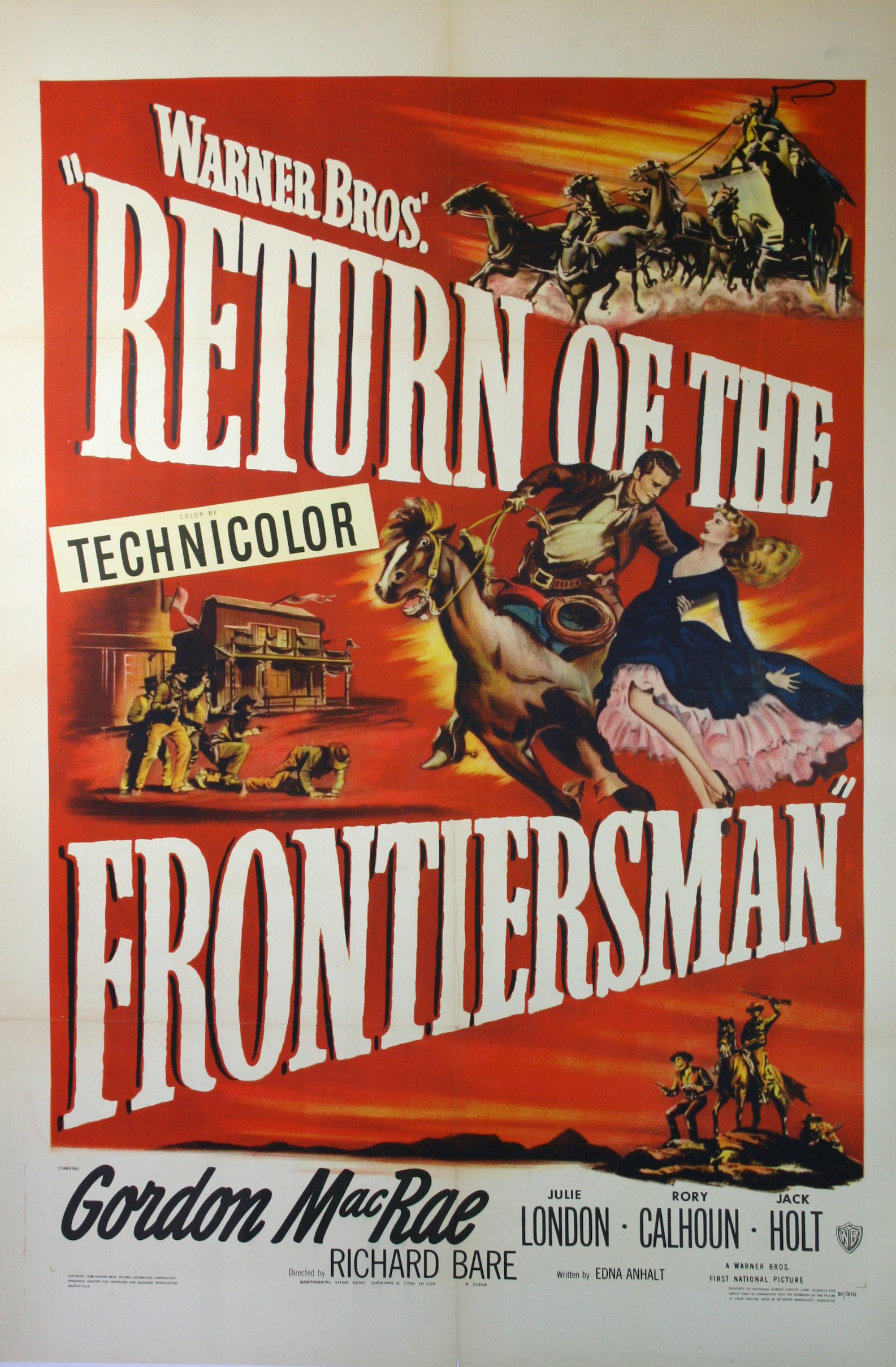 Mega Sized Movie Poster Image for Return of the Frontiersman (#1 of 2)
