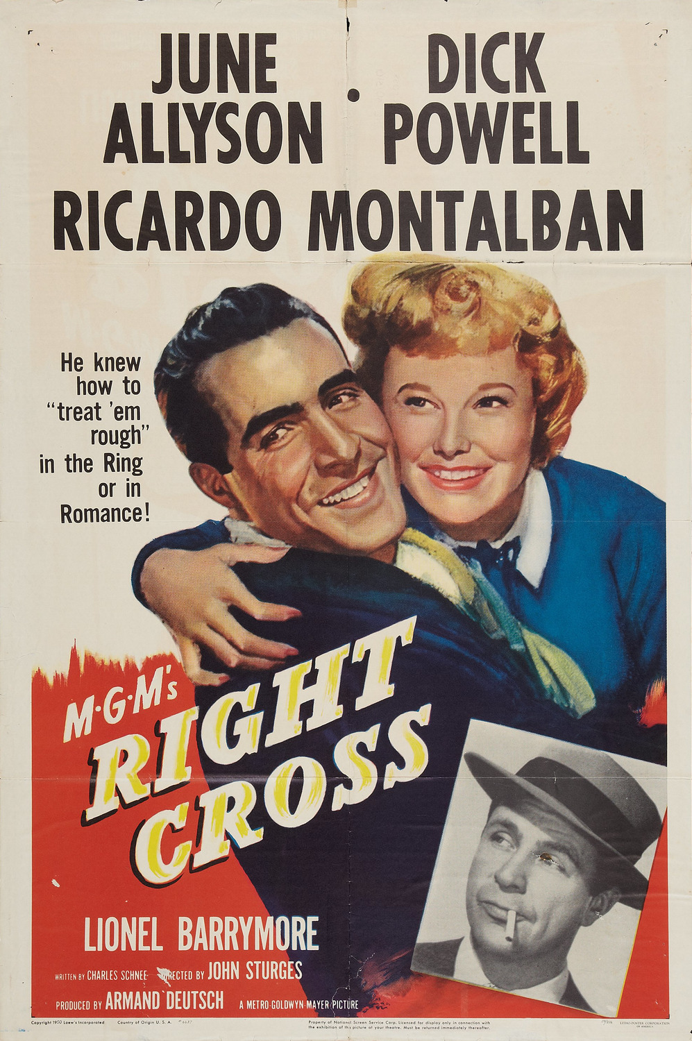 Extra Large Movie Poster Image for Right Cross 