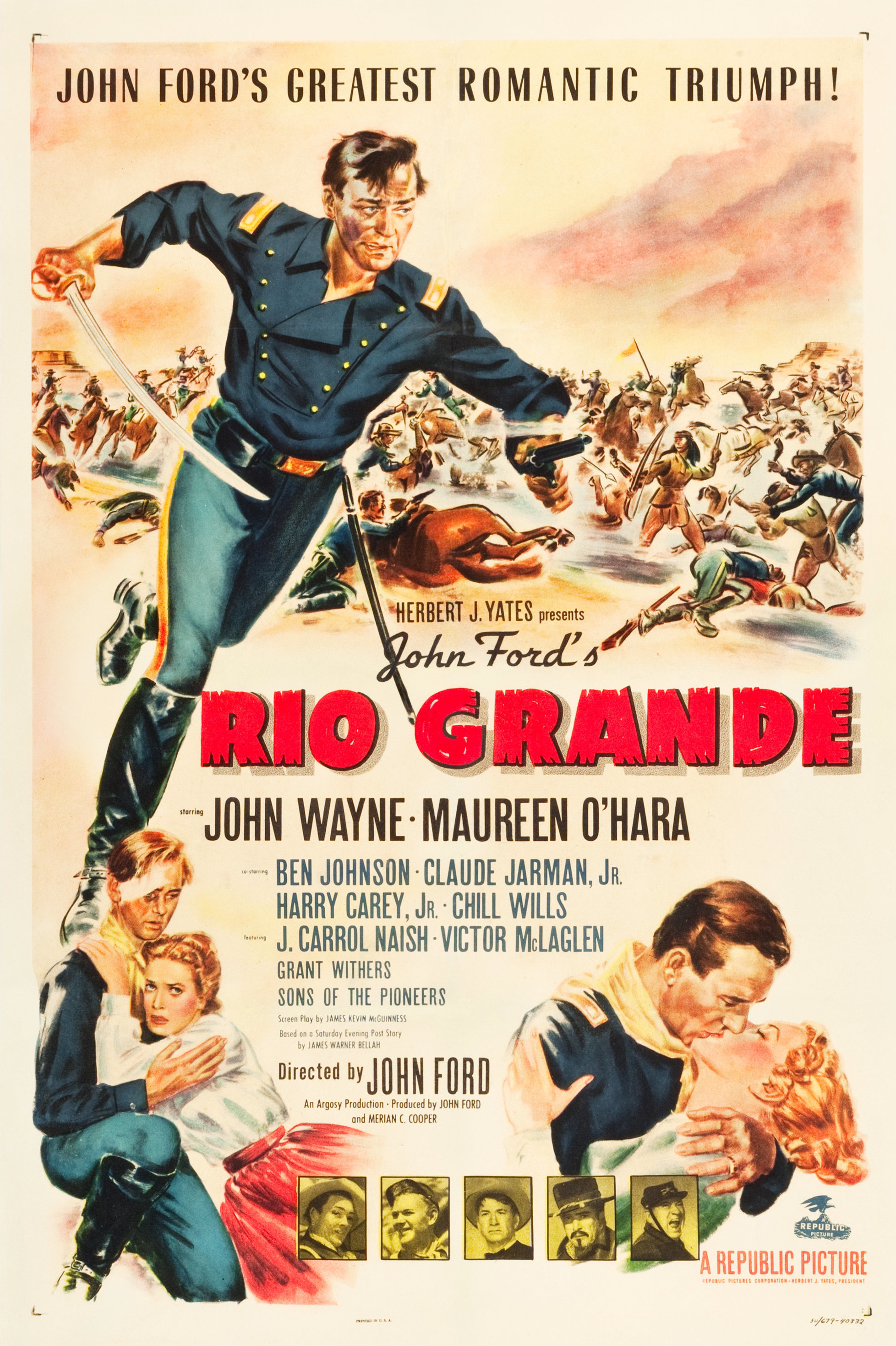 Mega Sized Movie Poster Image for Rio Grande 
