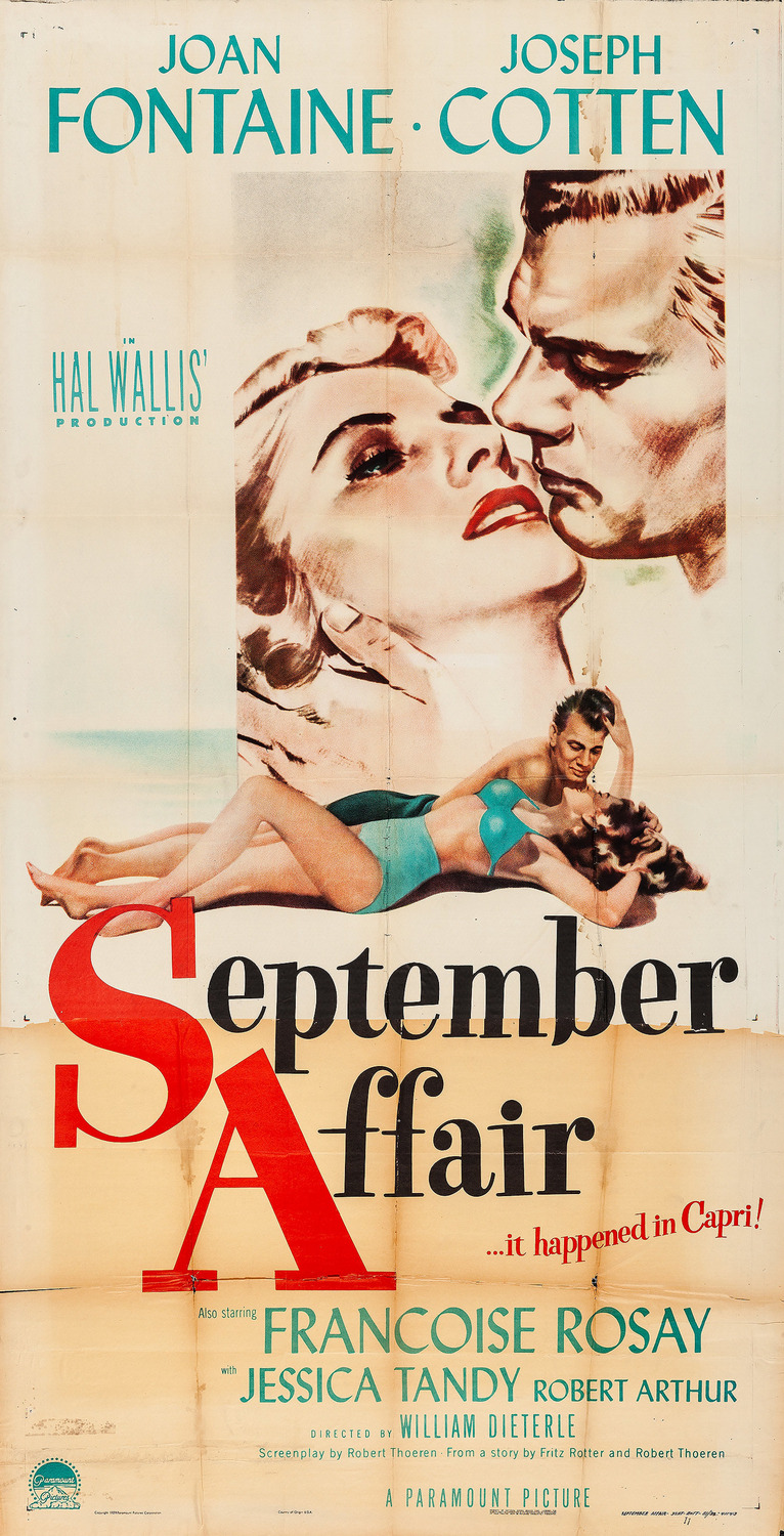 Extra Large Movie Poster Image for September Affair (#2 of 2)