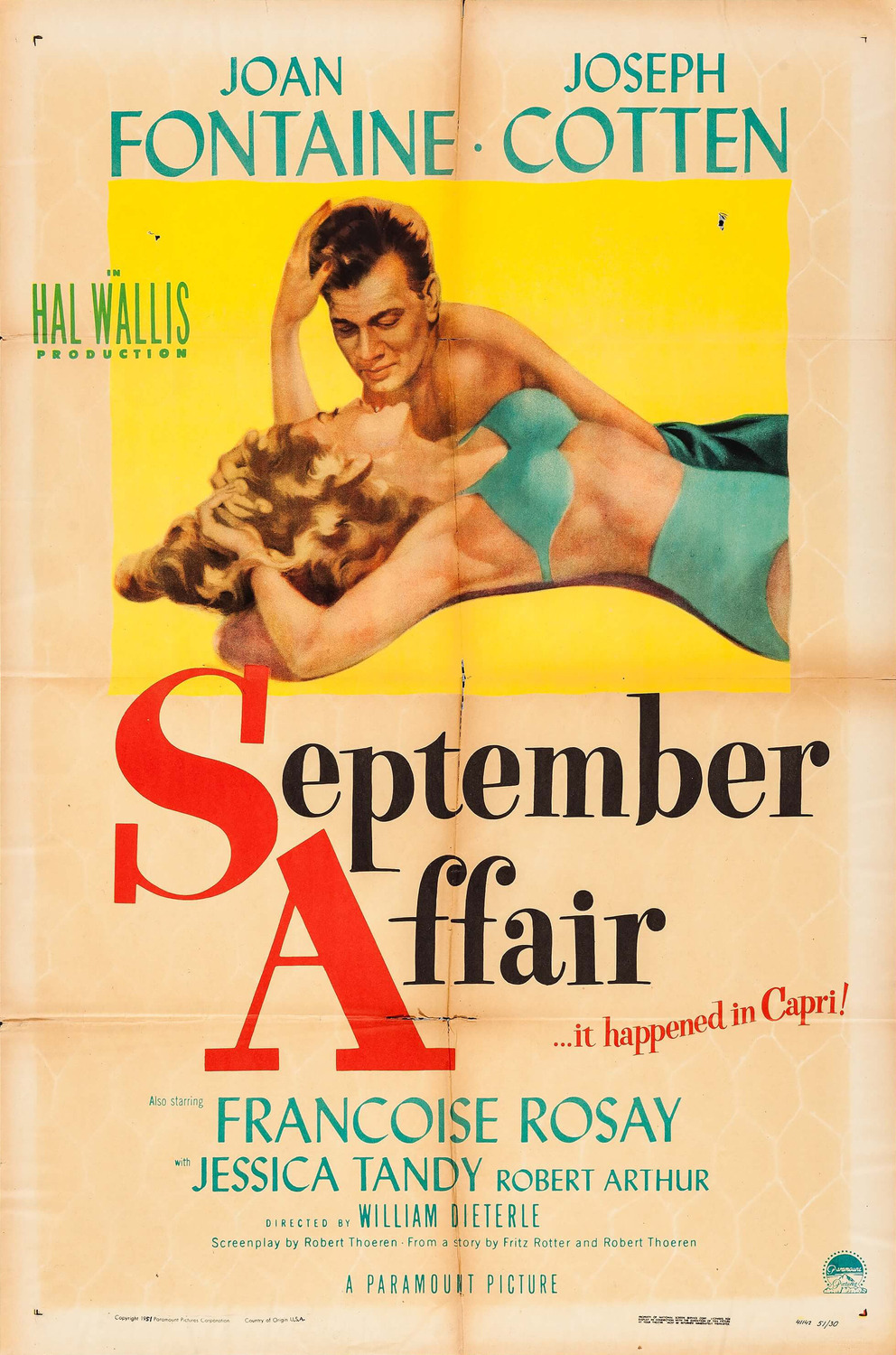 Extra Large Movie Poster Image for September Affair (#1 of 2)